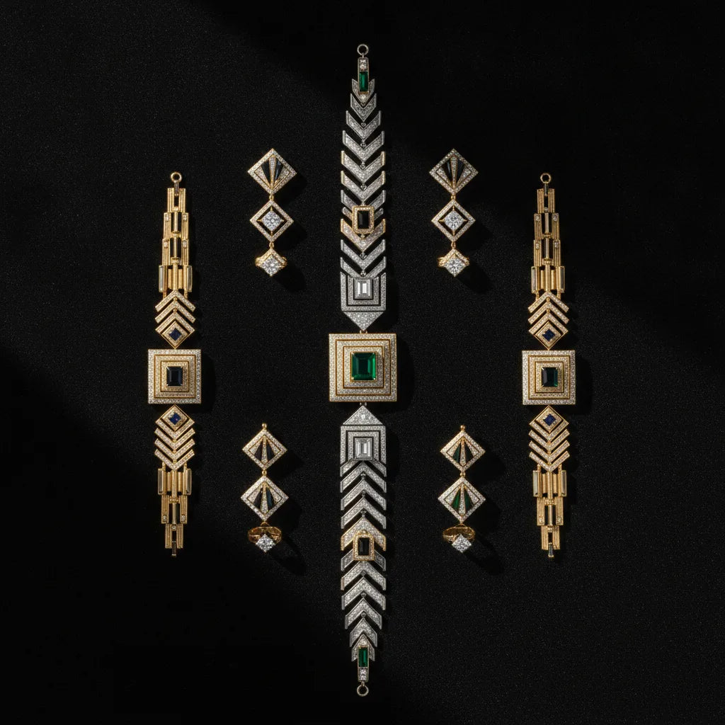 Style art déco bijoux | géométrie et éclat