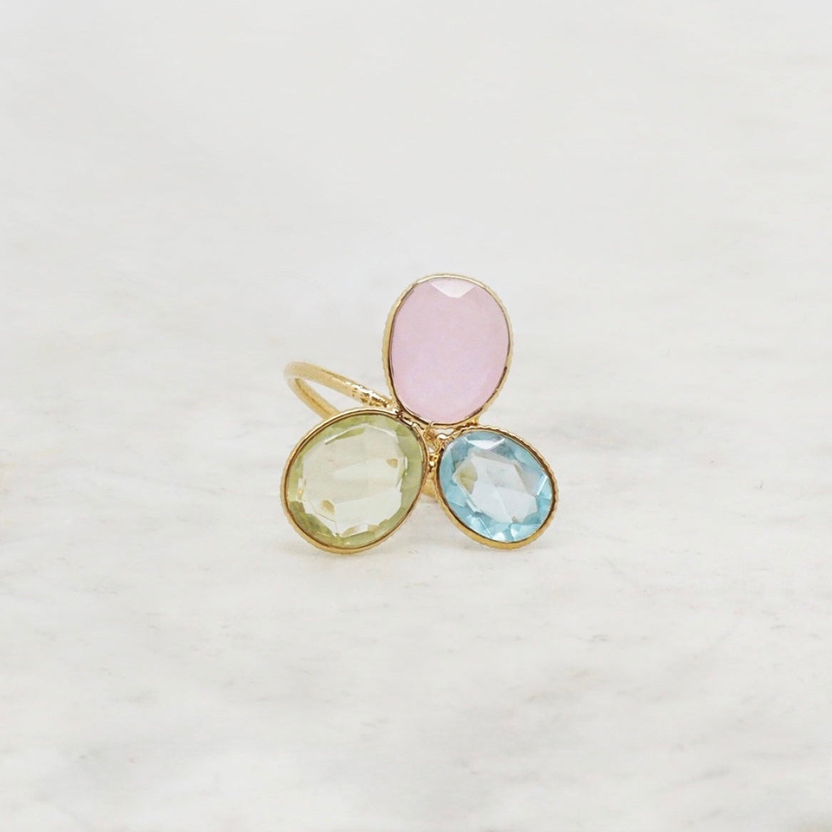 Pure - Bague Calcédoine Rose