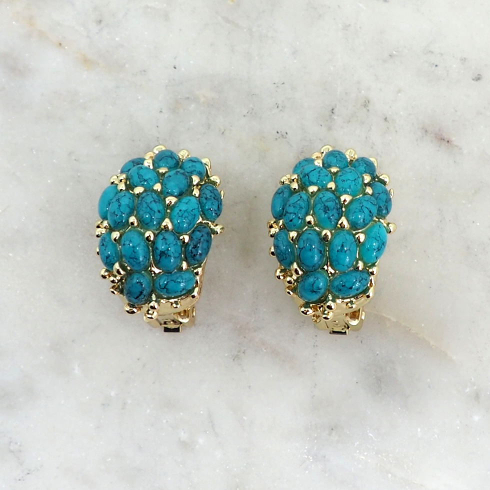 Béatrice BO - Turquoise Marbré