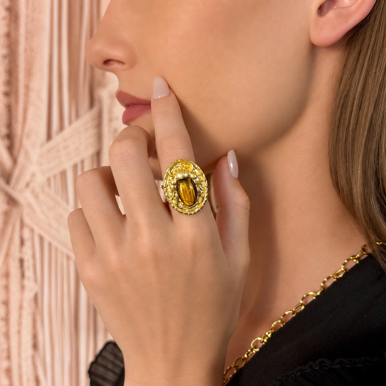 Montevideo - Bague Oeil de Tigre