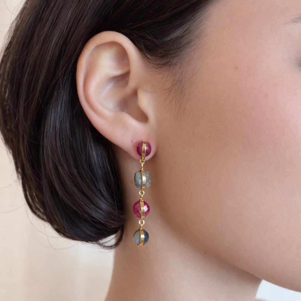 Naturelles - Rubis et Labradorite