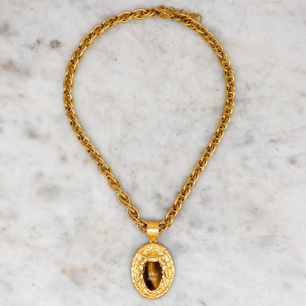 Scarabella - Collier œil de tigre