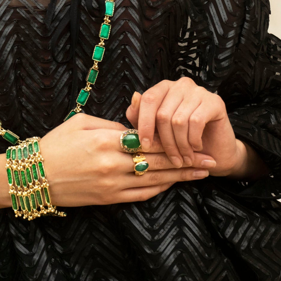 Abigail - Green onyx