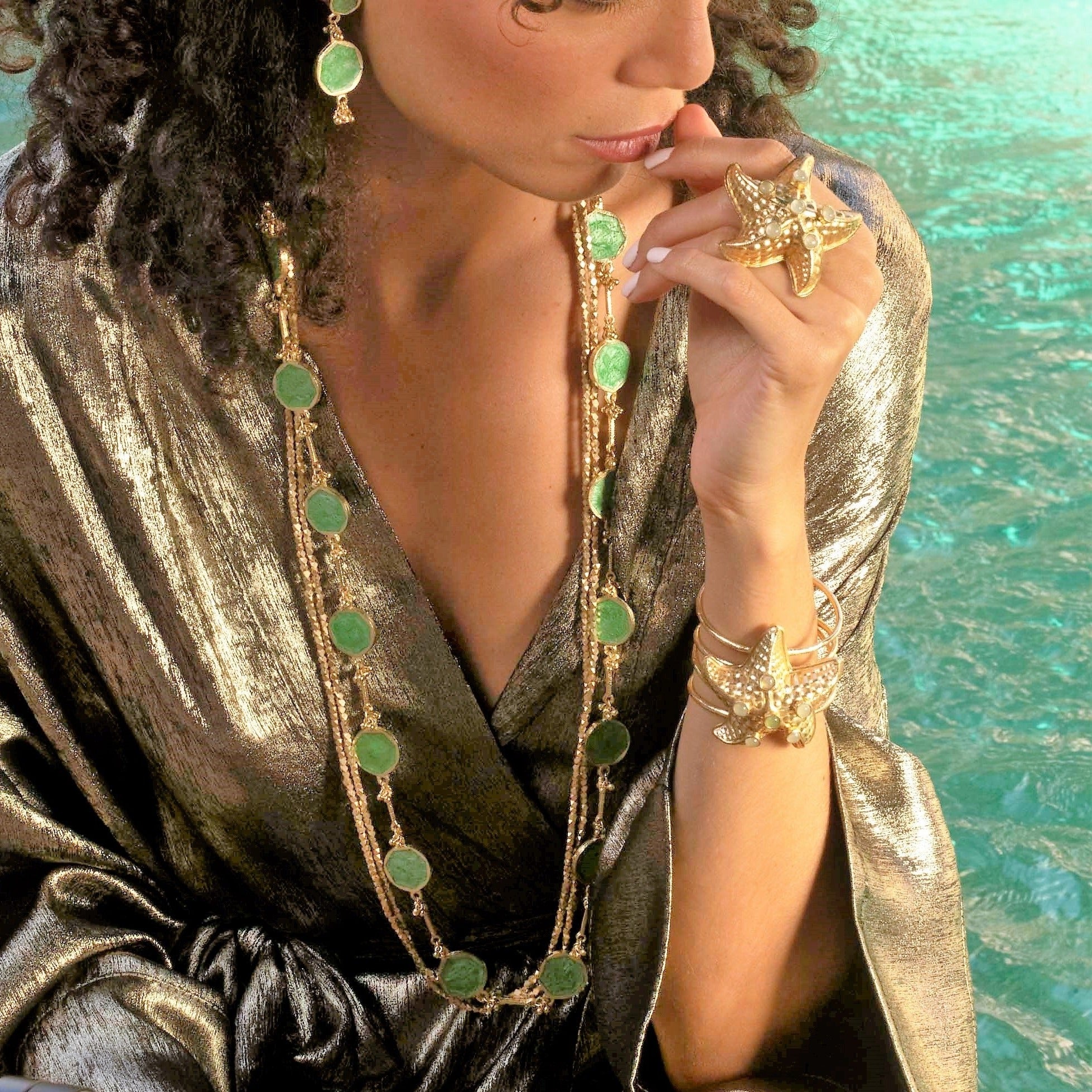 Skyléa - Green Necklace