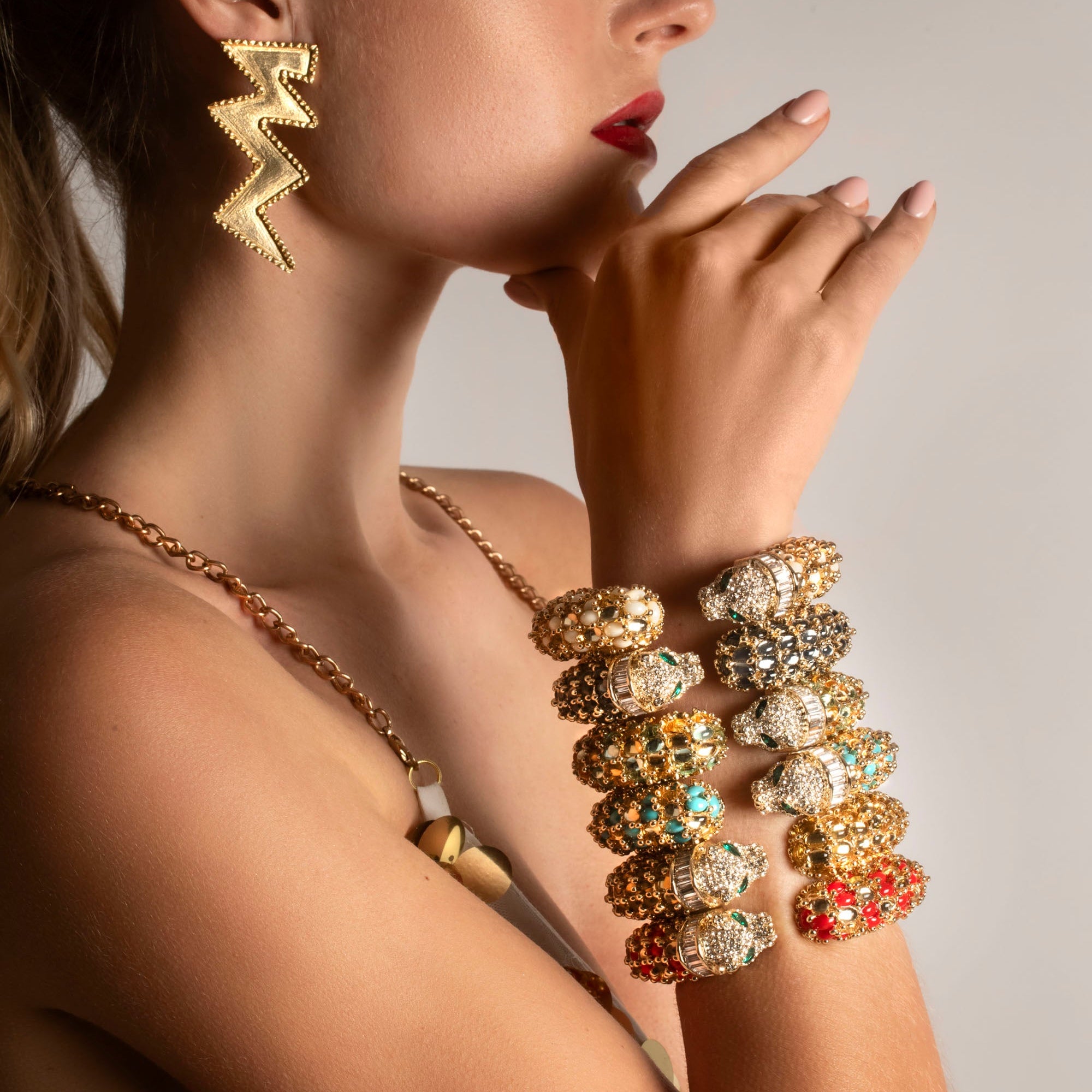 Le Jonc Tigre - Doré & Gris