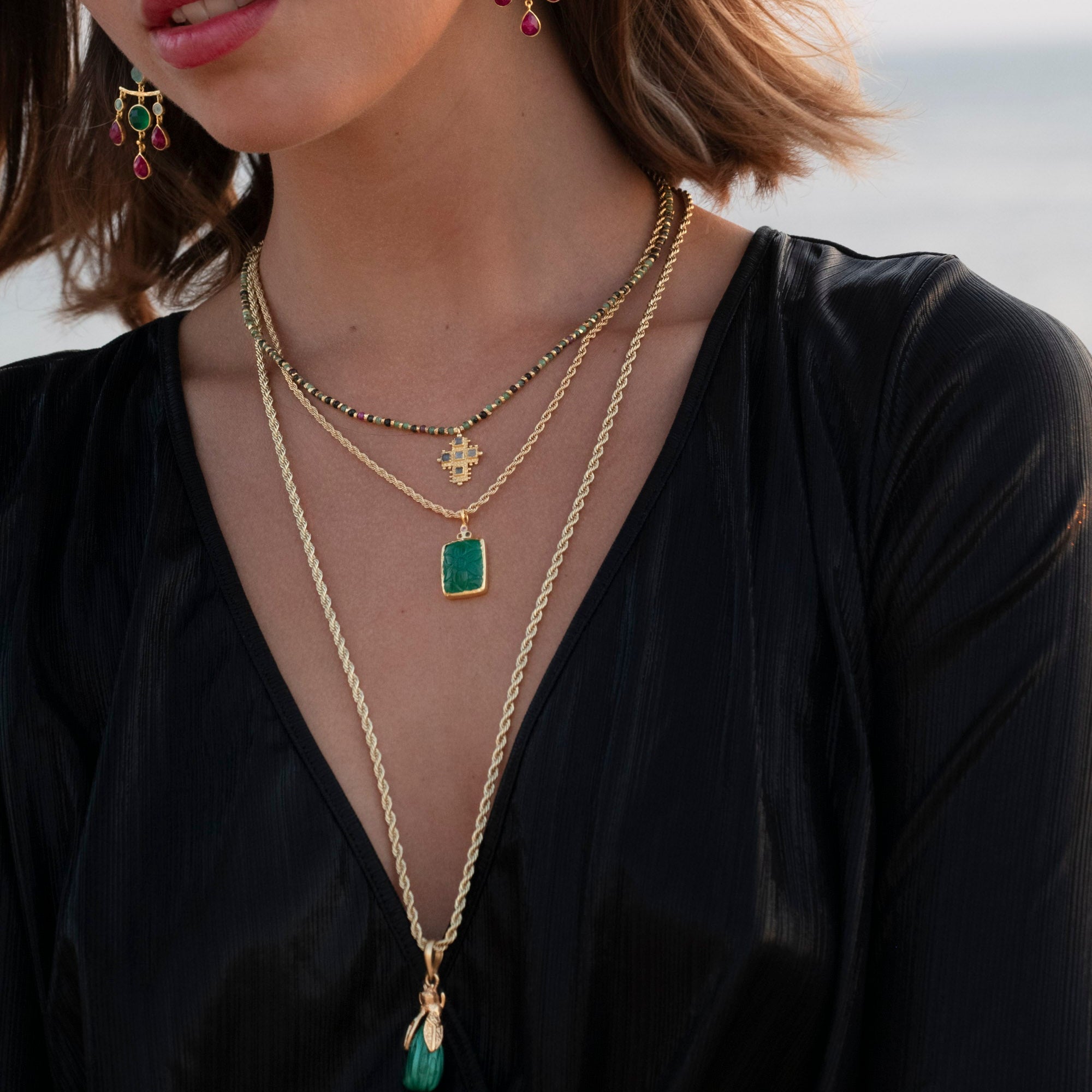 Totem - Collier Malachite