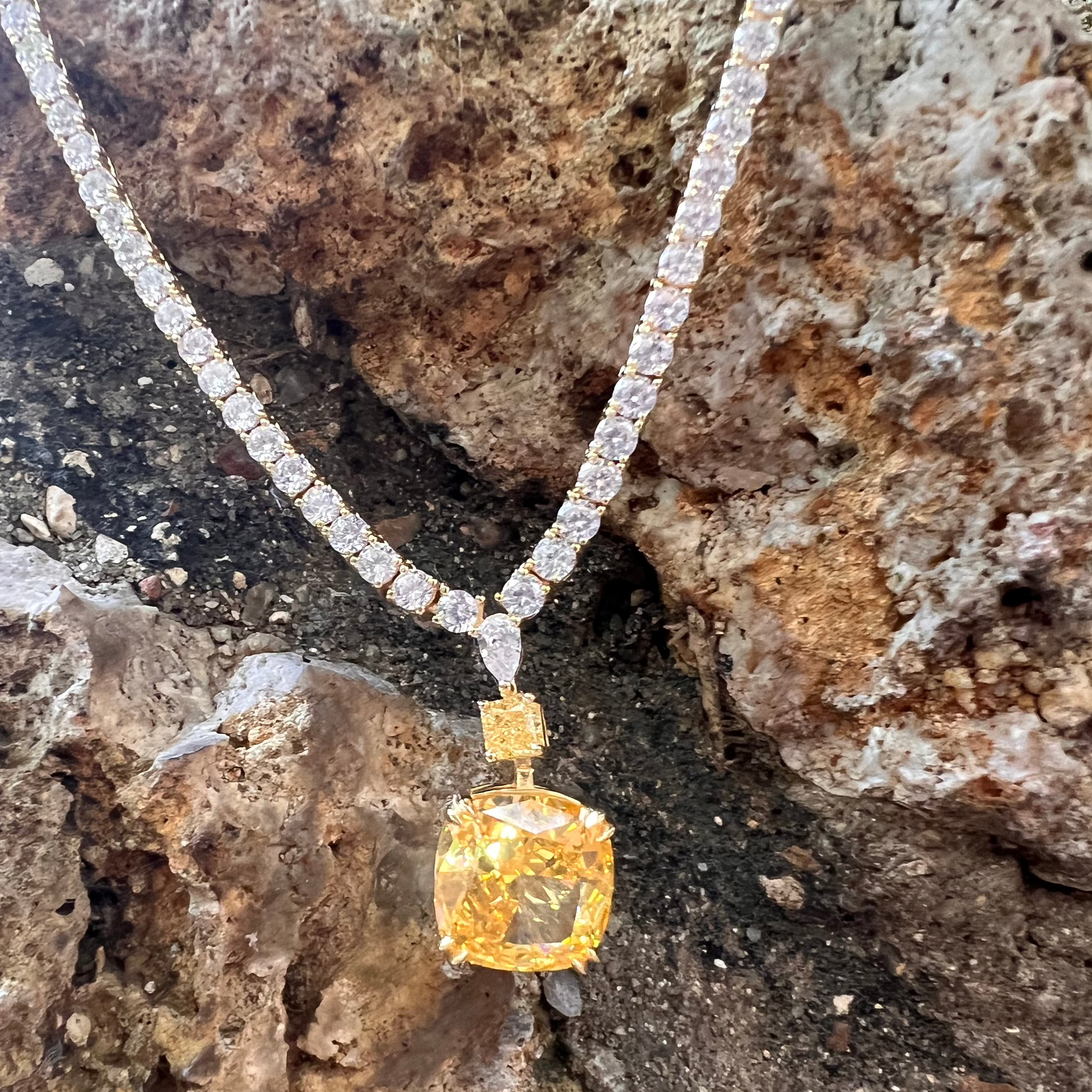 Eclora Jaune - Collier