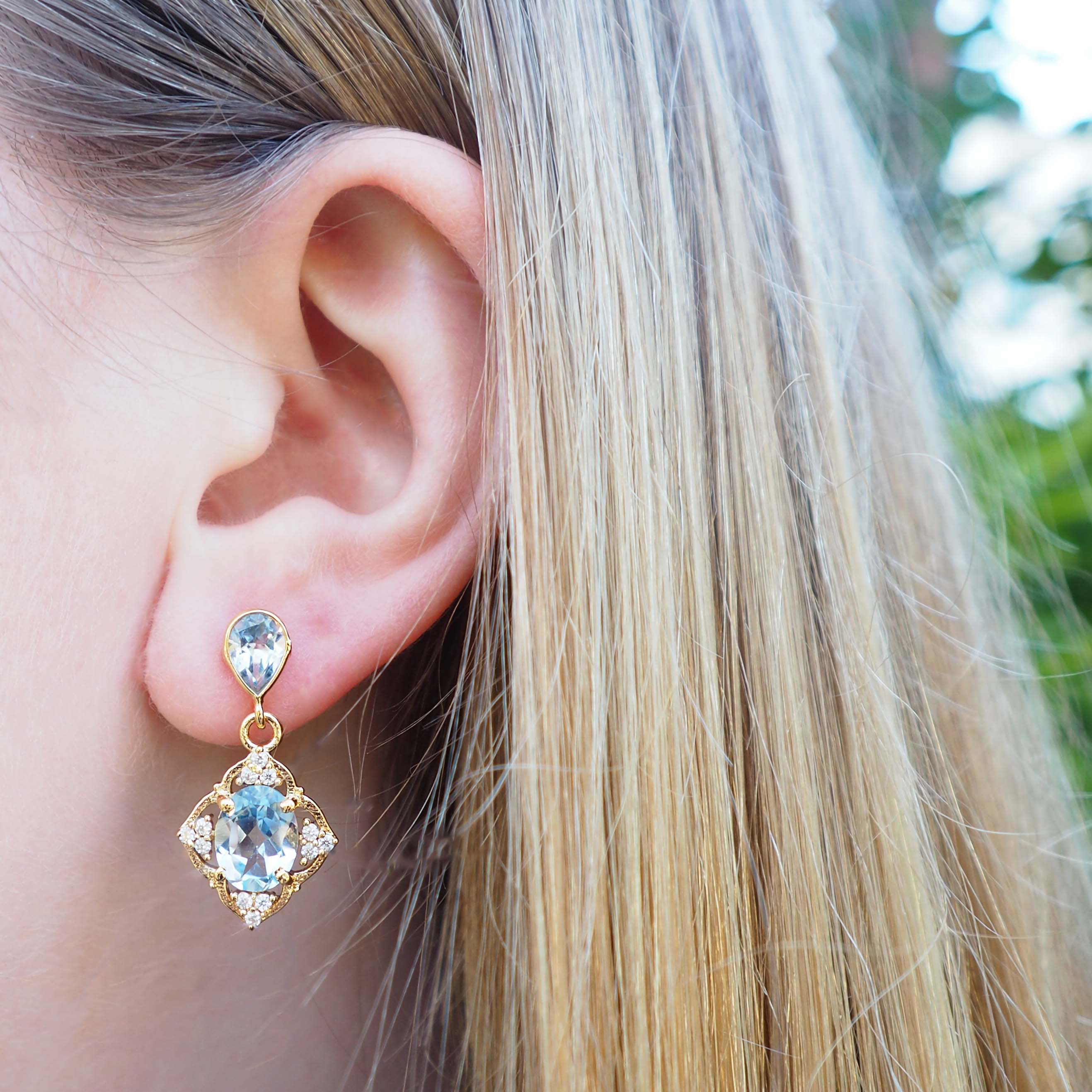 Montpensier Topaze - Boucles d'oreille