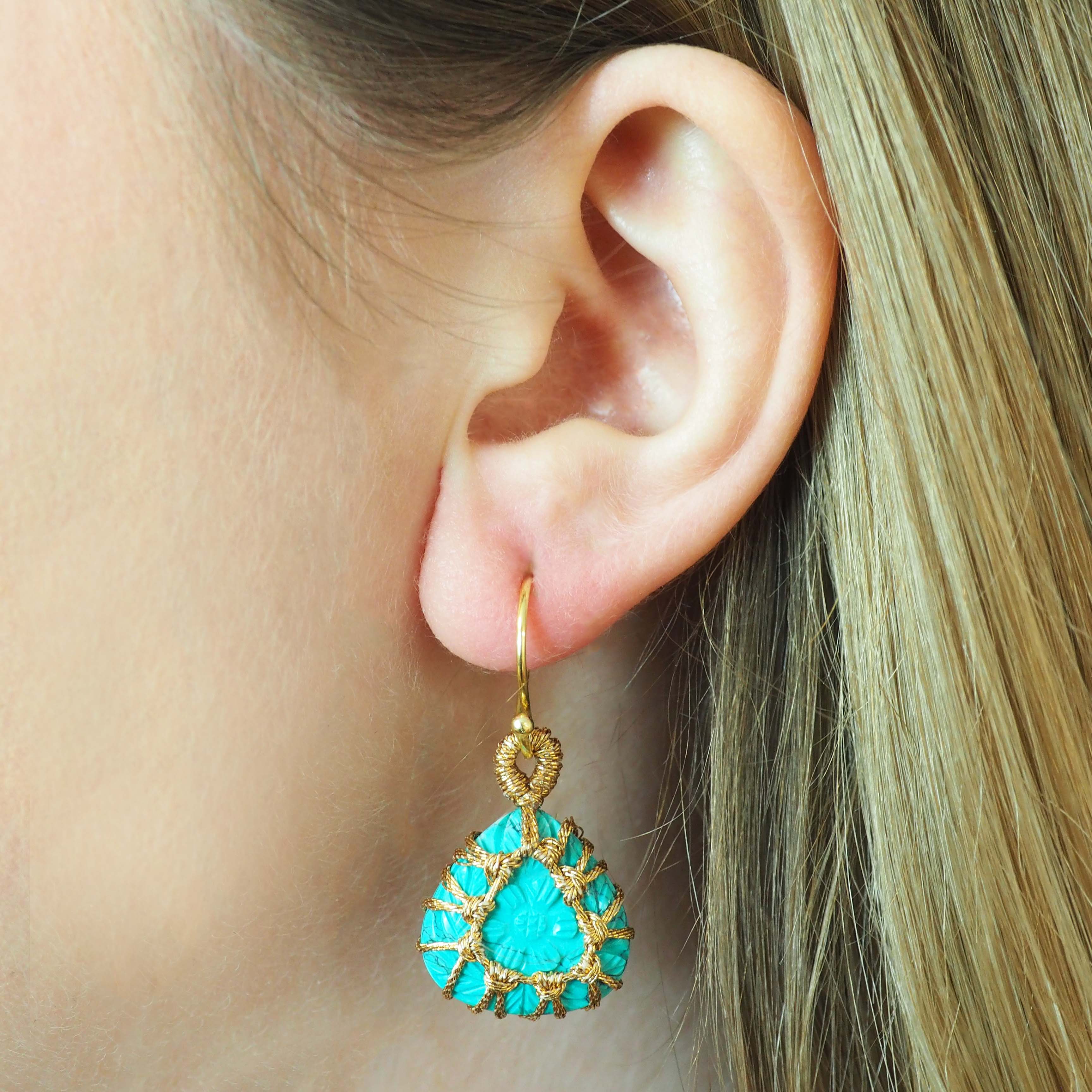 Noa - Boucles Turquoise