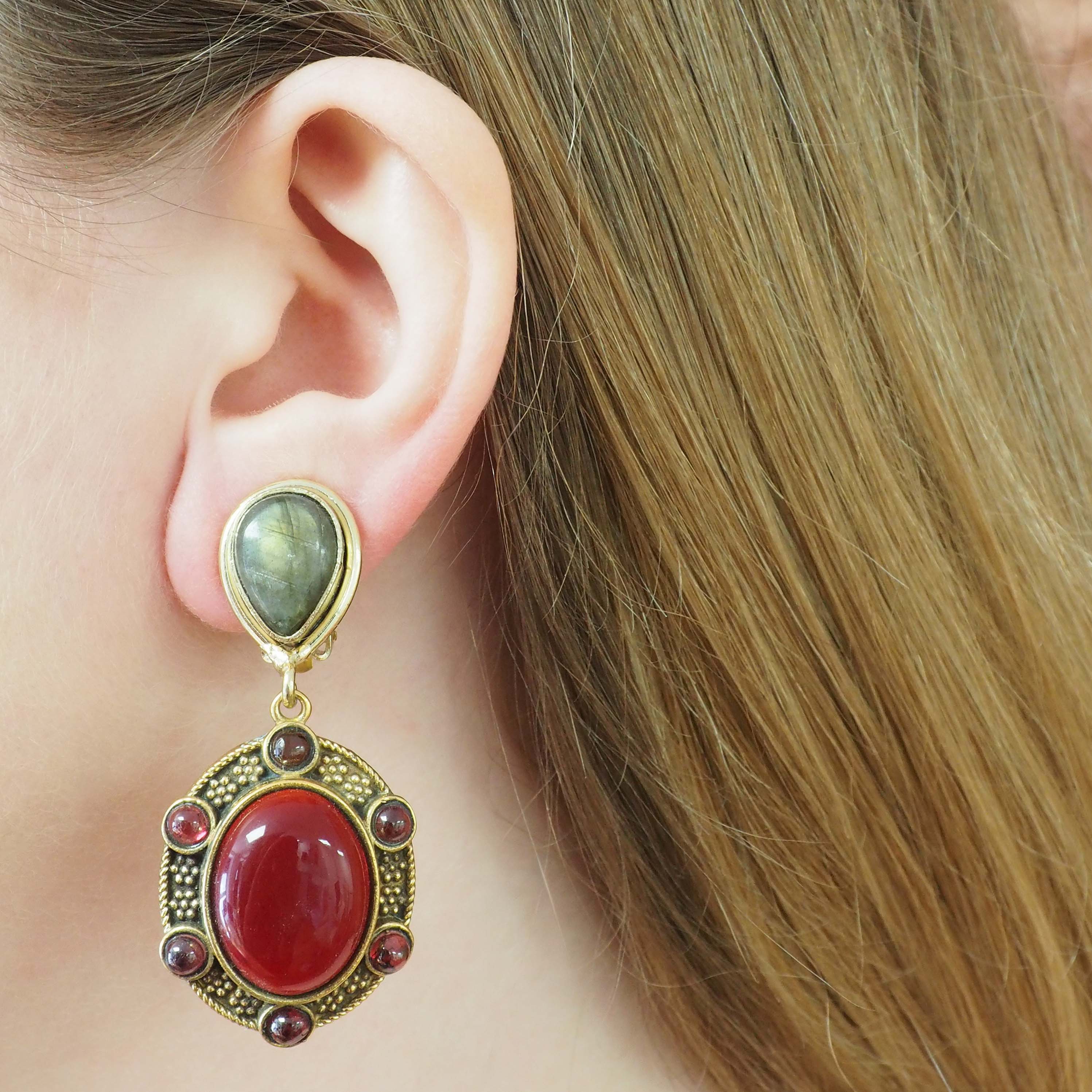 Brooke - Boucles Grenat