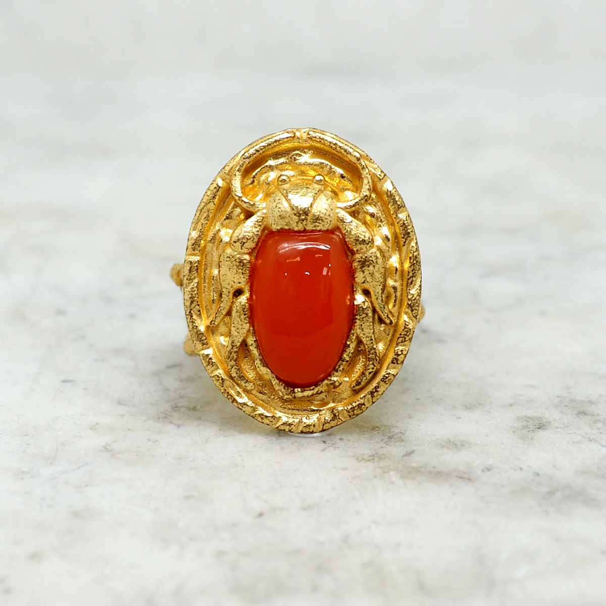 Montevideo - Bague Cornaline