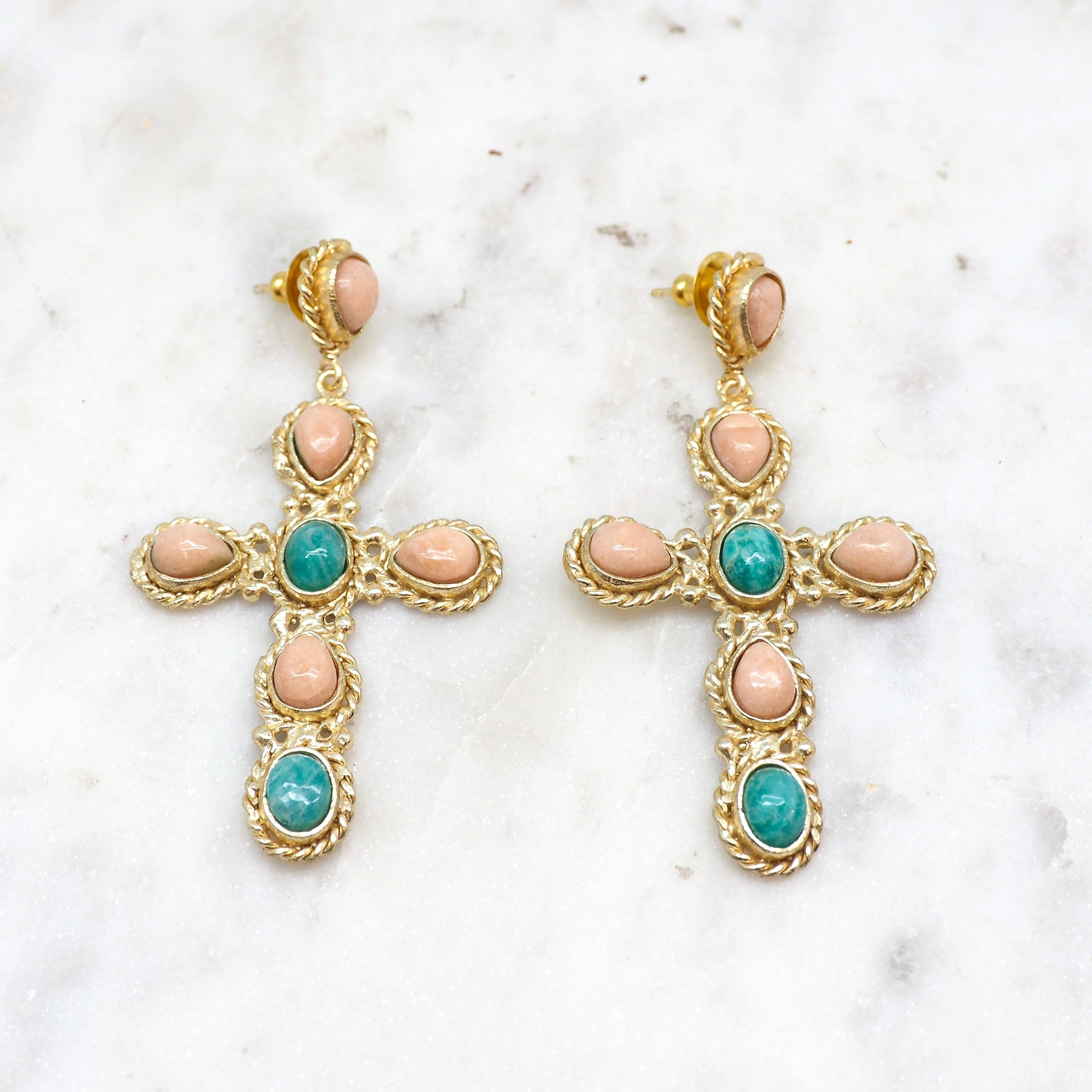 Faith - Boucles Red Amazonite