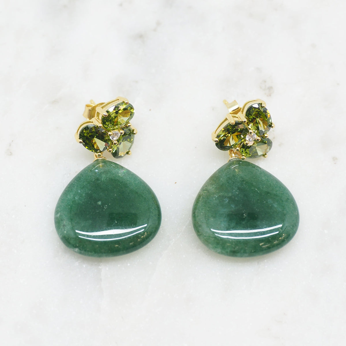 Green Flower - Quartz Vert