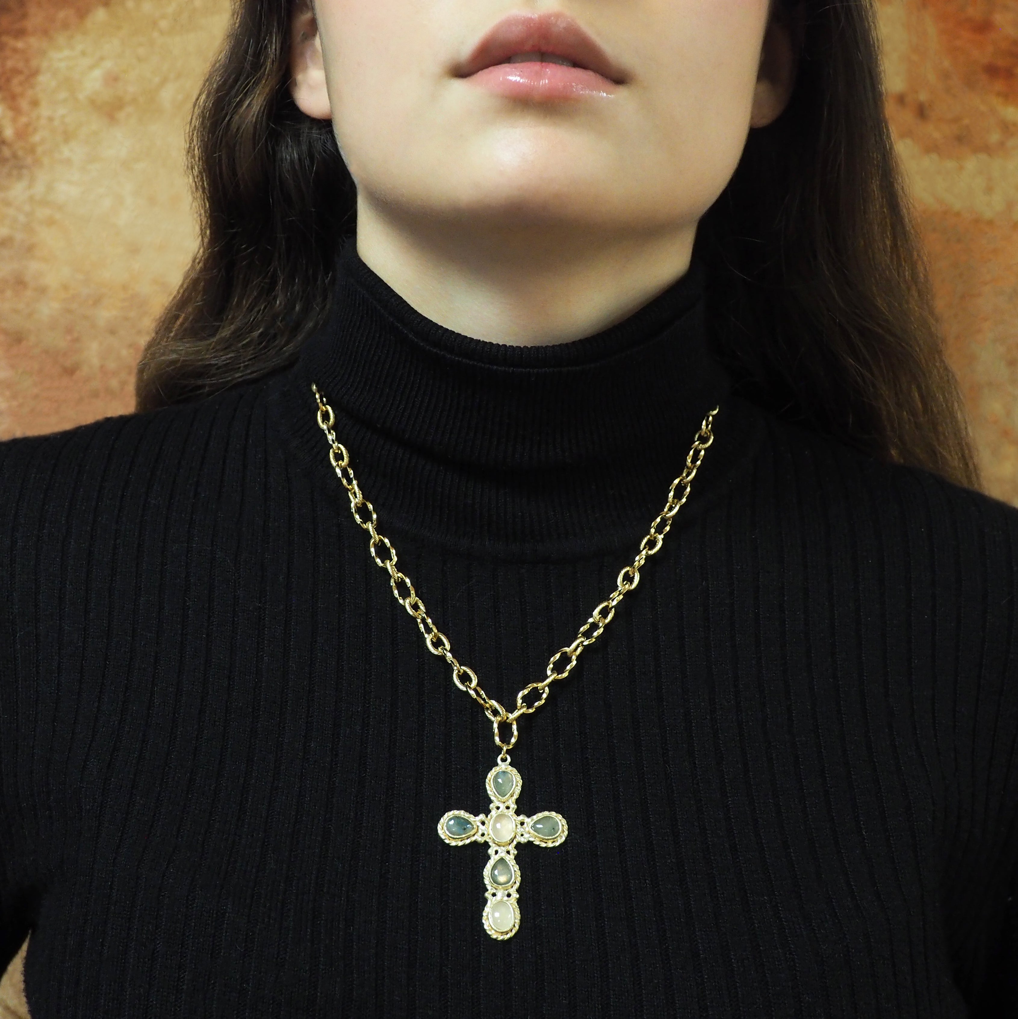 Faith Emotion collier - Labradorite et Quartz Rose