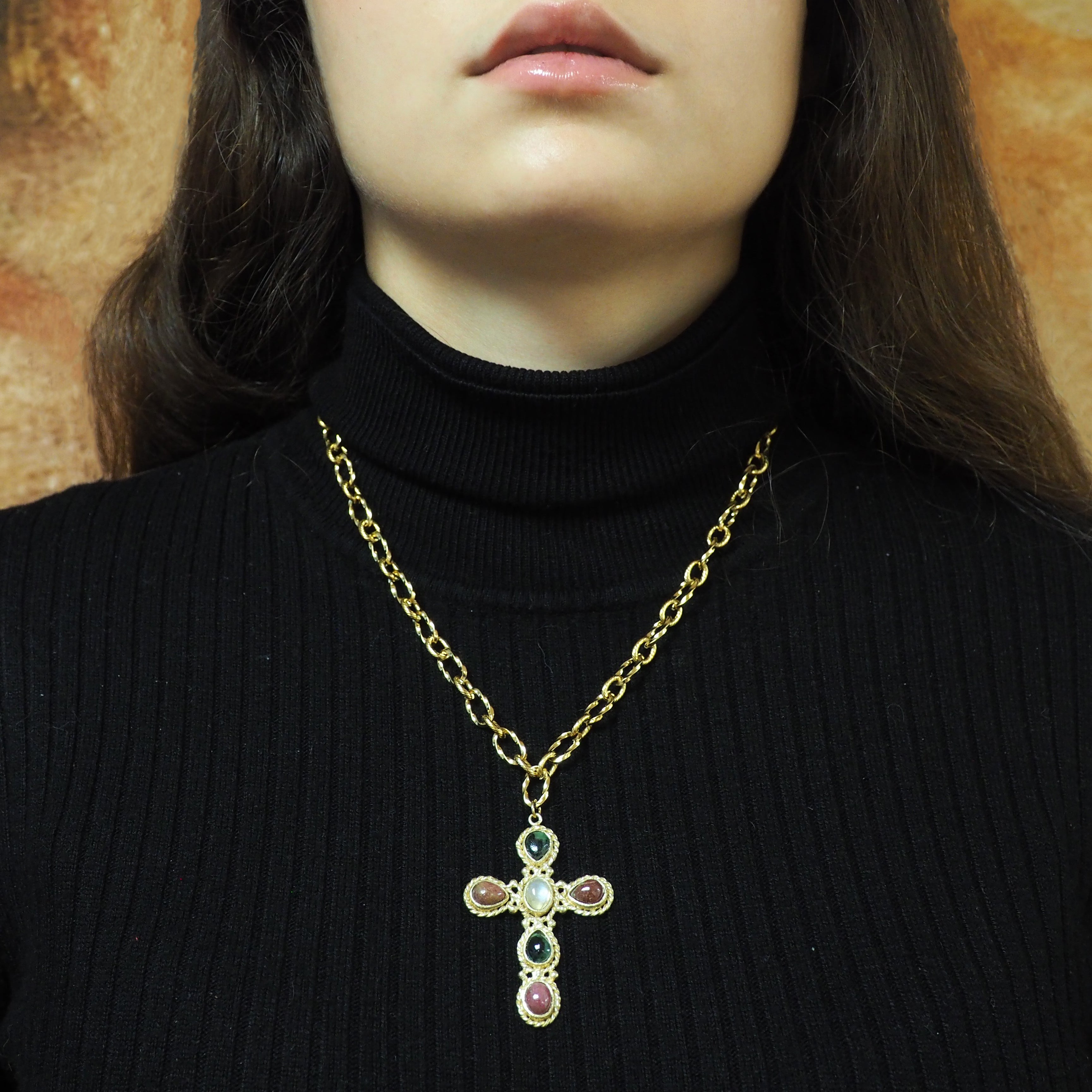 Faith Emotion collier - Rubis, rhodonite et pierre de lune