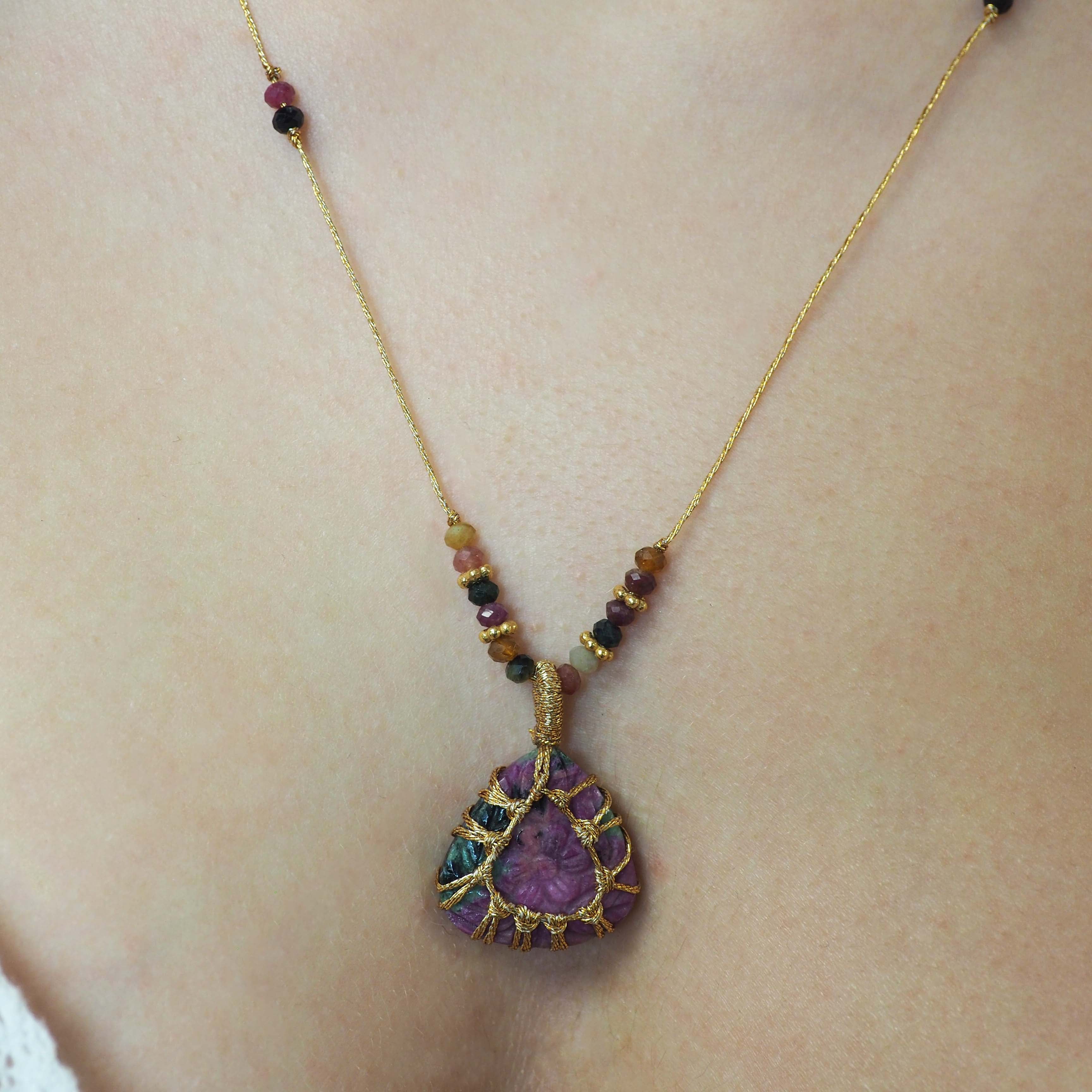 Noa - Collier Ruby Zoisite