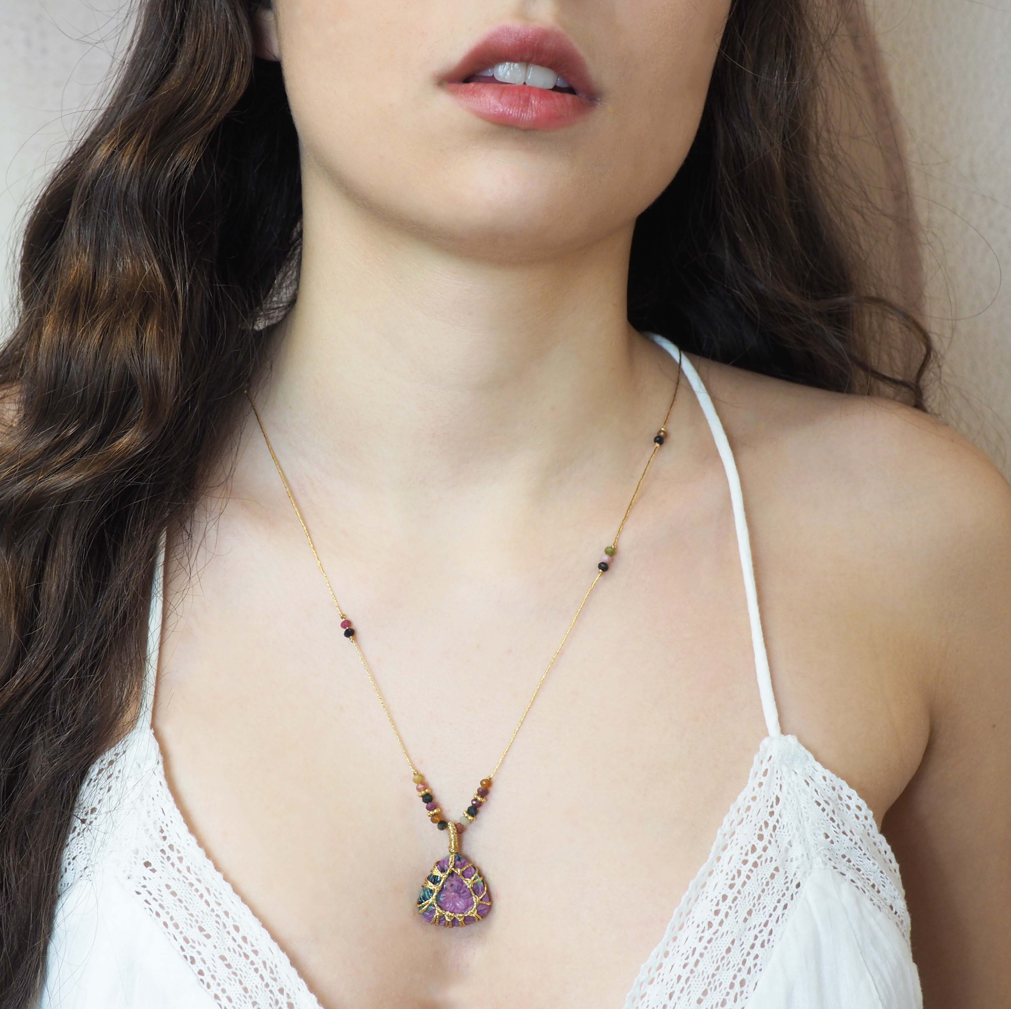 Noa - Collier Ruby Zoisite