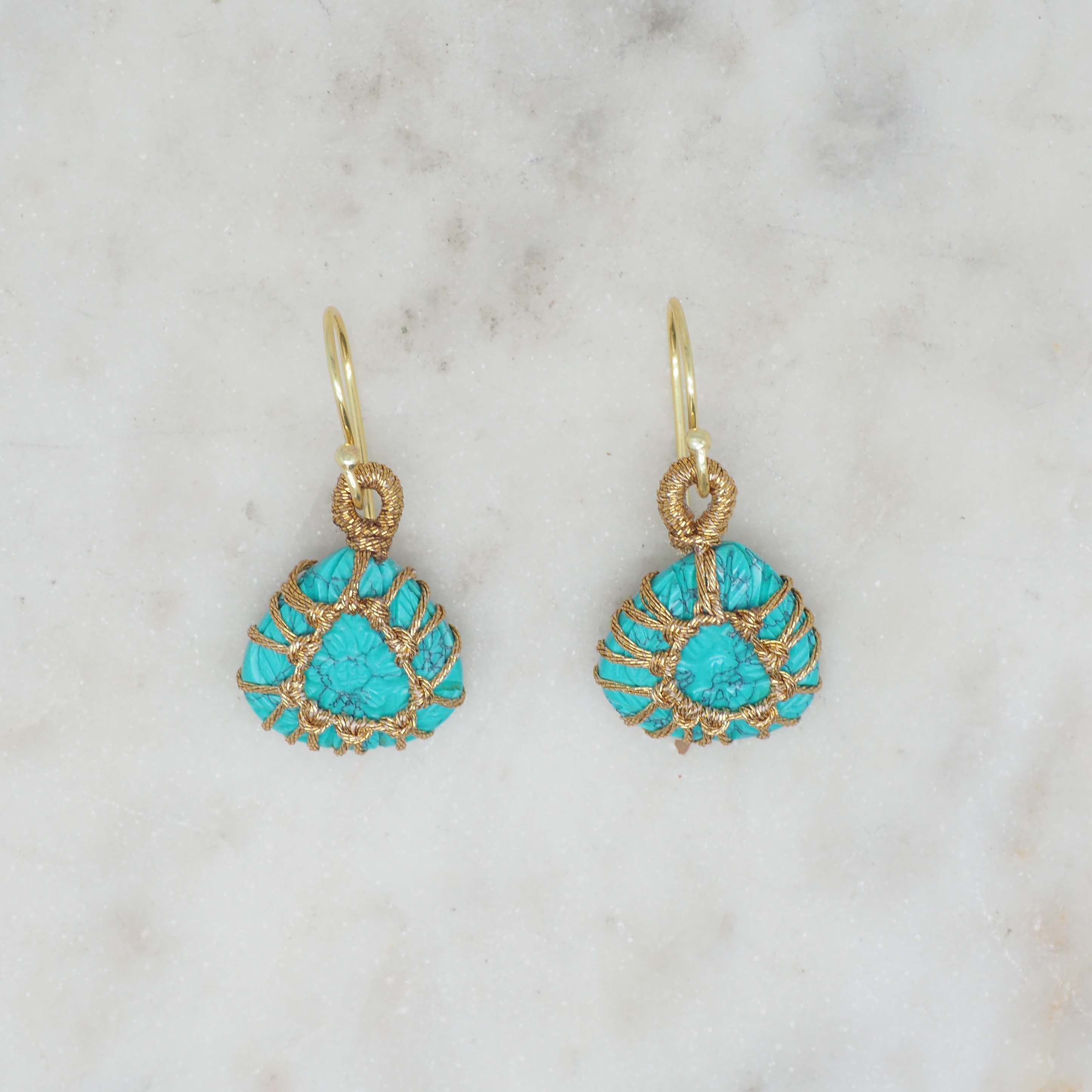 Noa - Boucles Turquoise