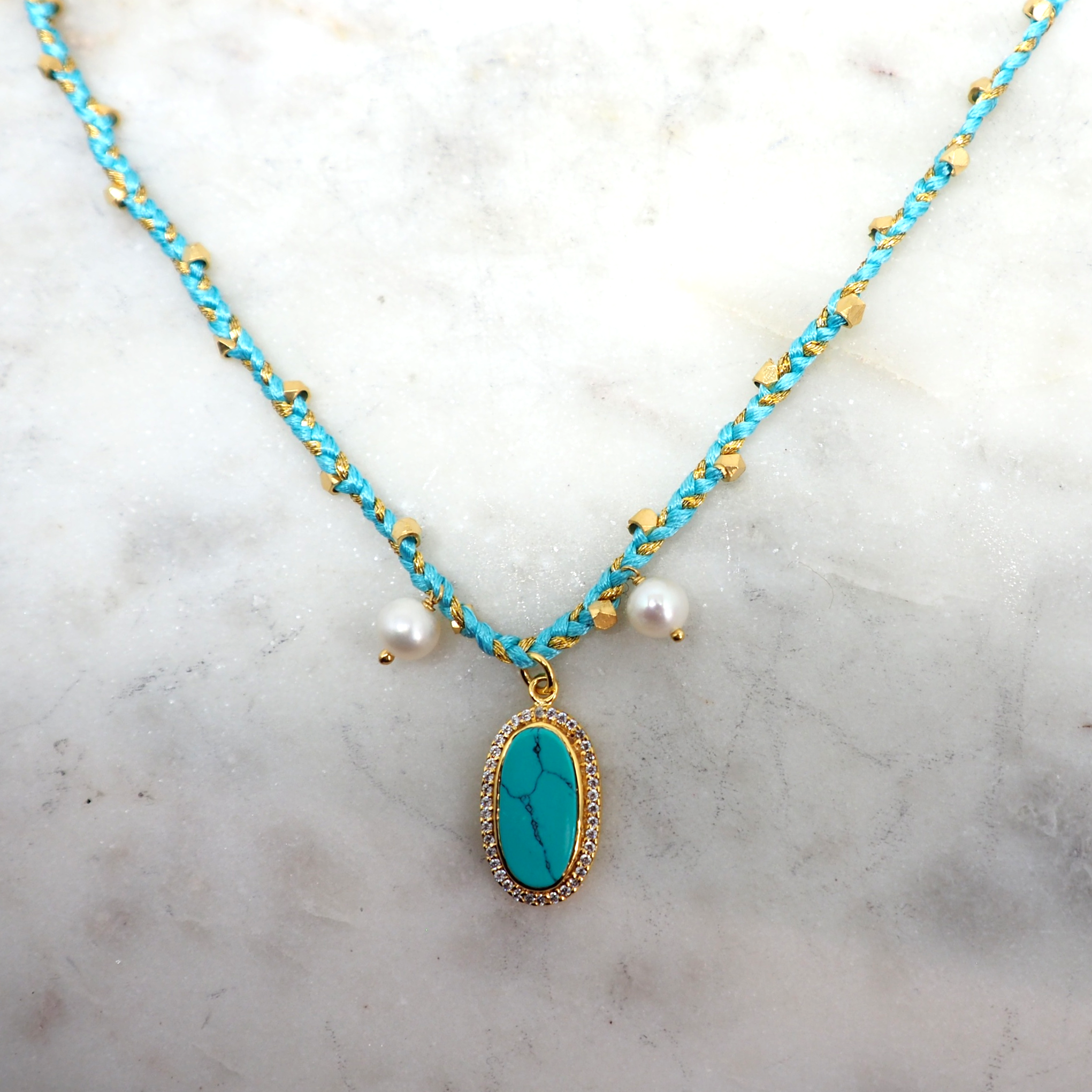 Naia collier - Turquoise