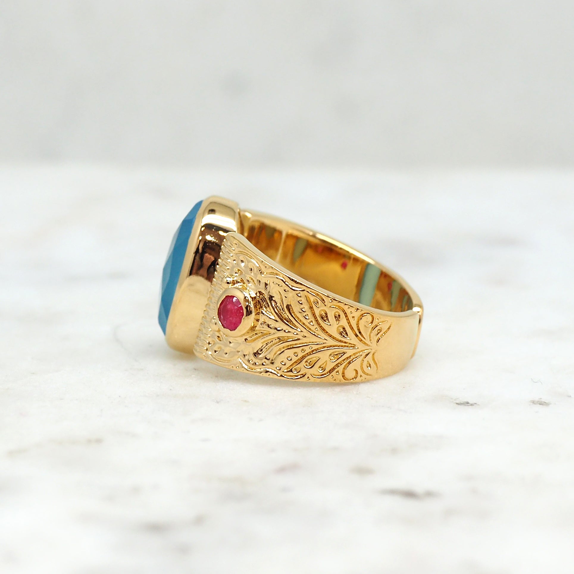 Abigail - Calcédoine Bleu