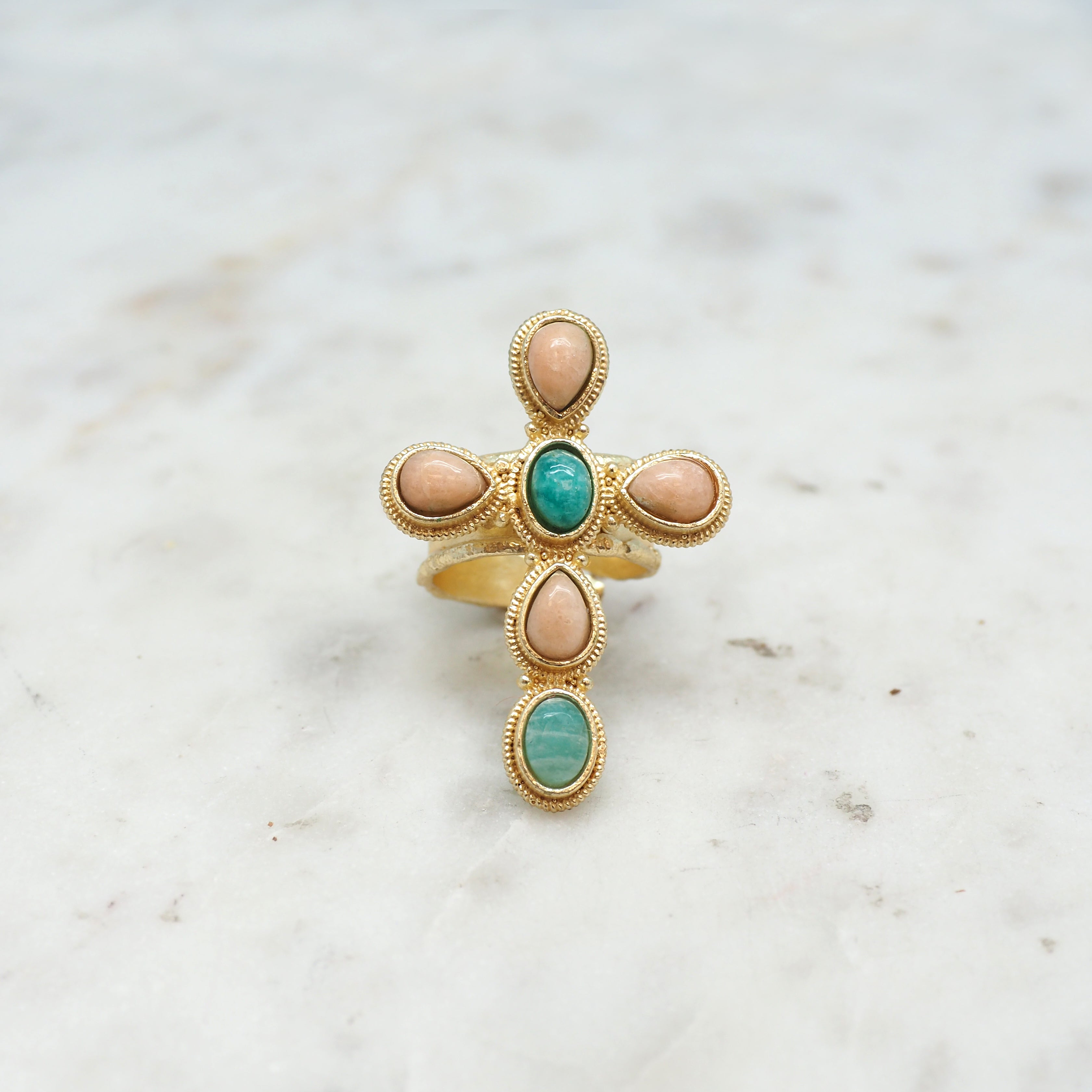 Faith - Bague Red Amazonite