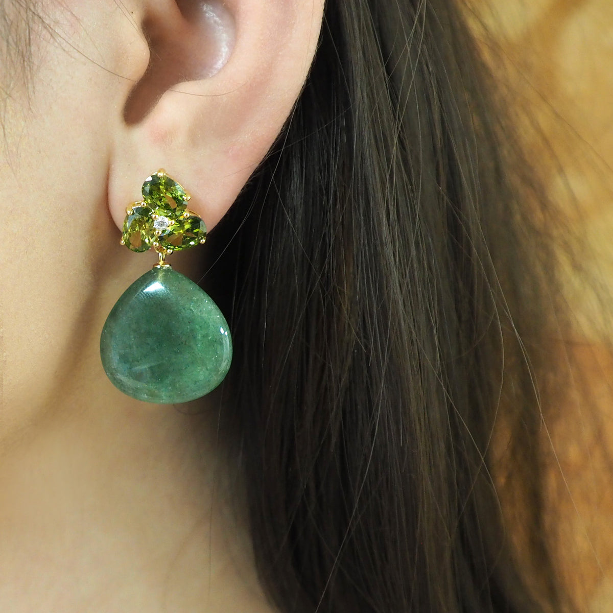 Green Flower - Quartz Vert