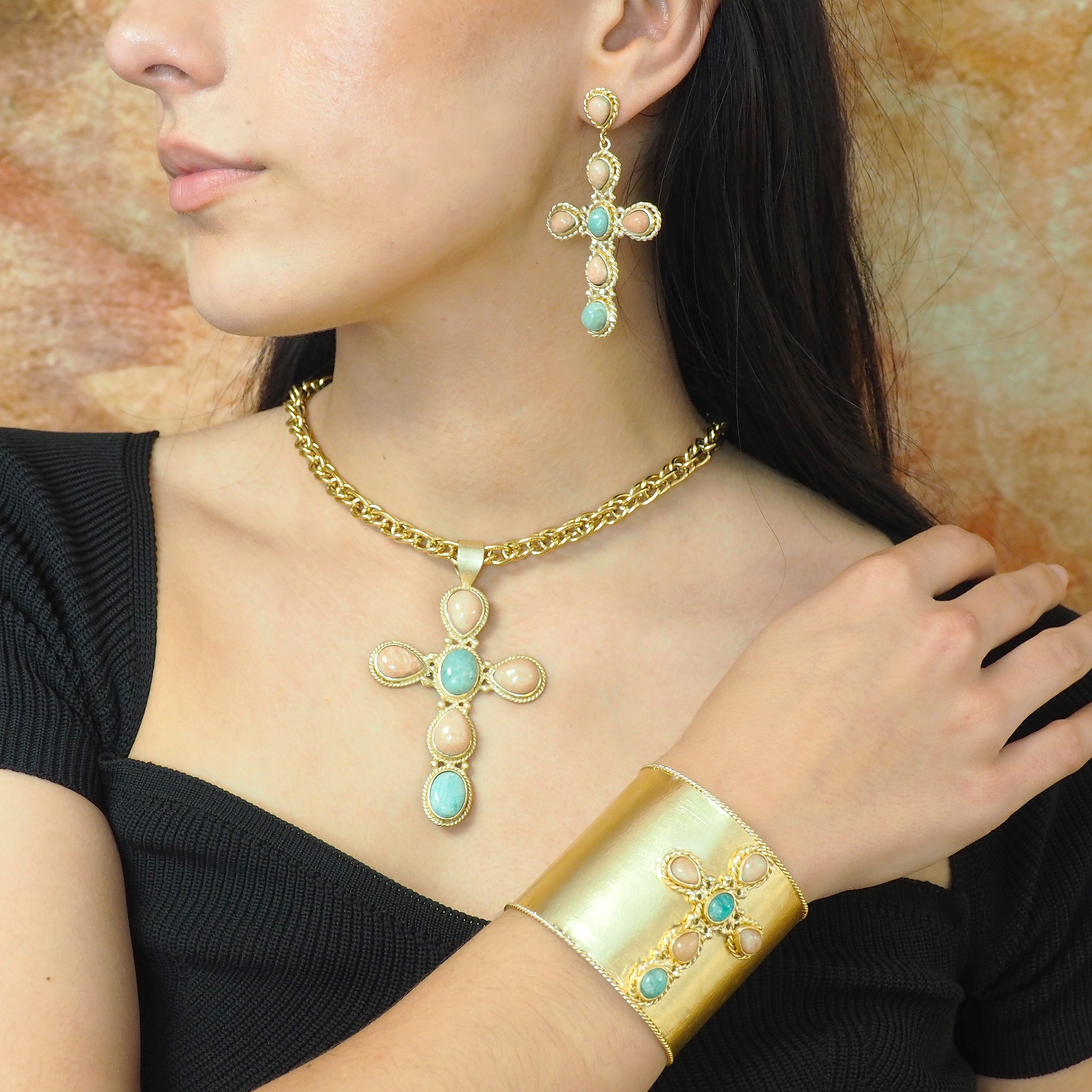 Faith - Boucles Red Amazonite