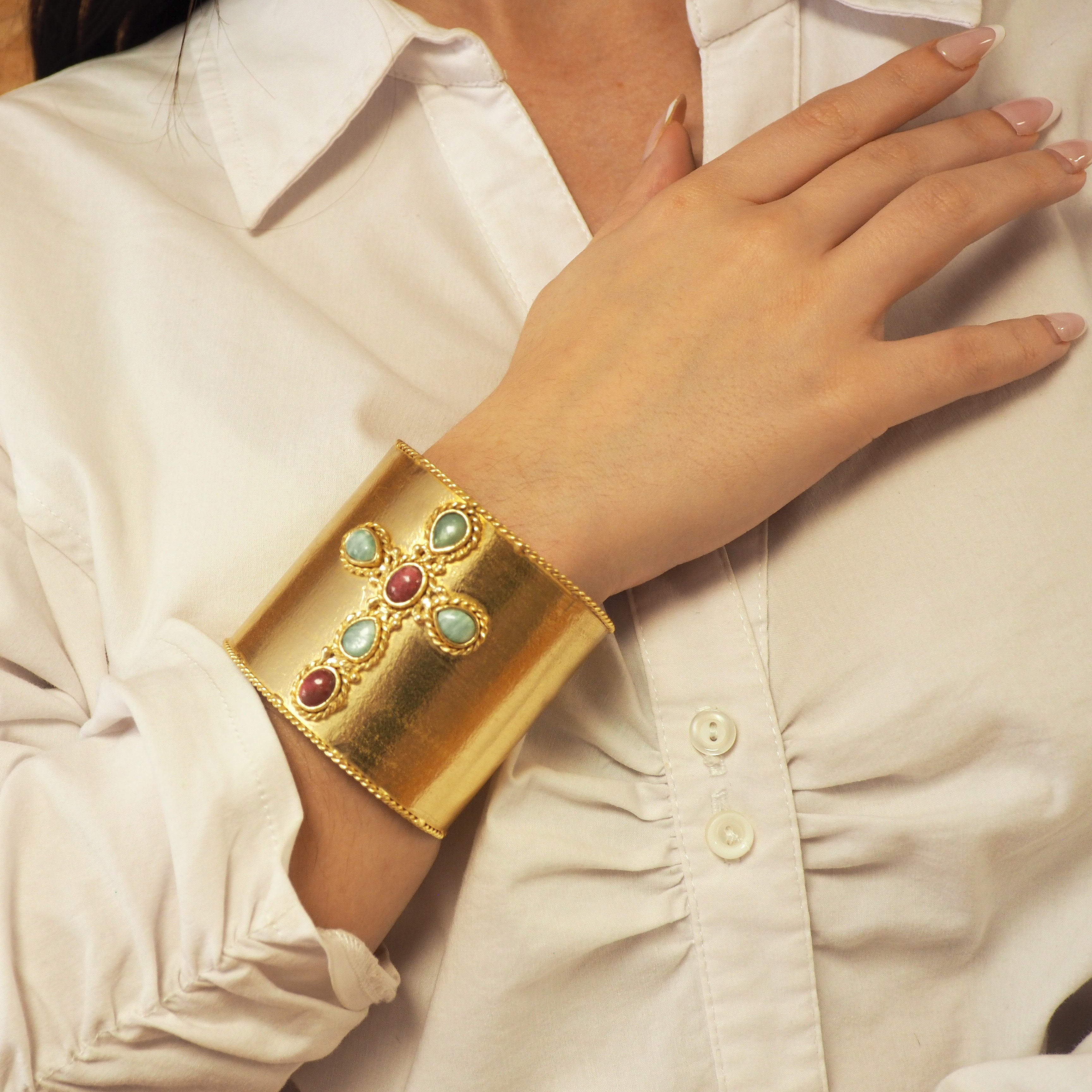 Faith - Manchette Amazonite