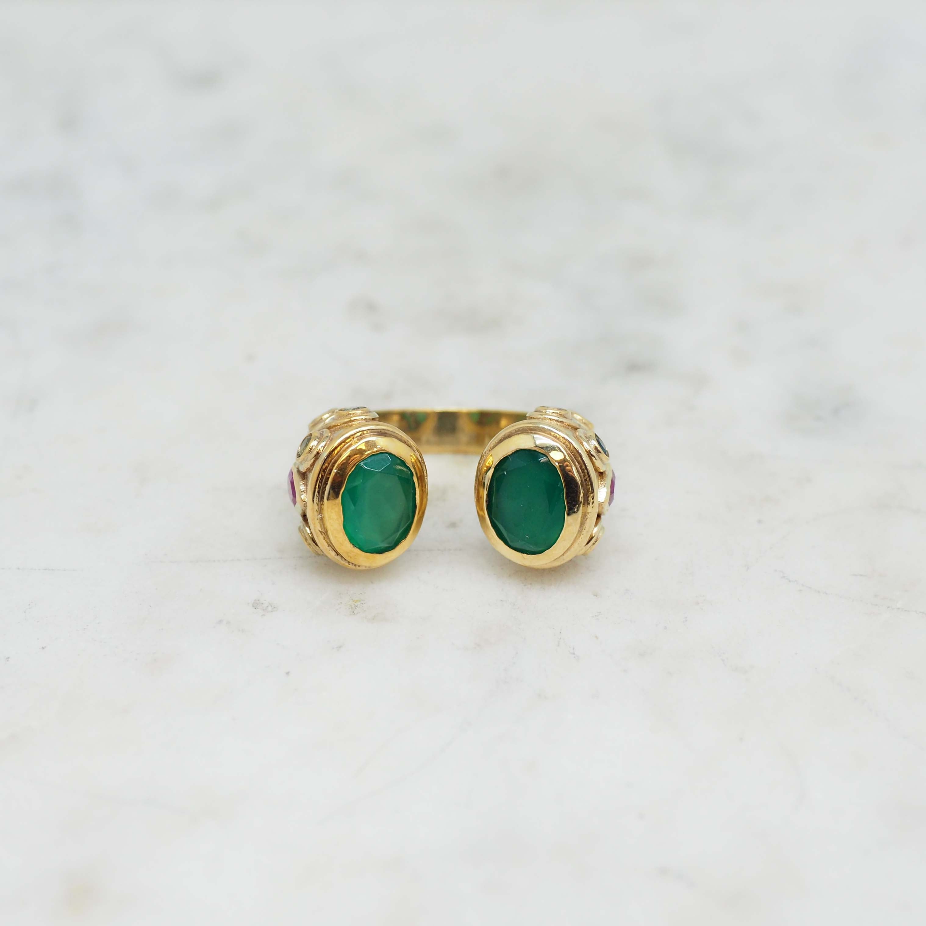 Héritage Bague - Onyx Verte