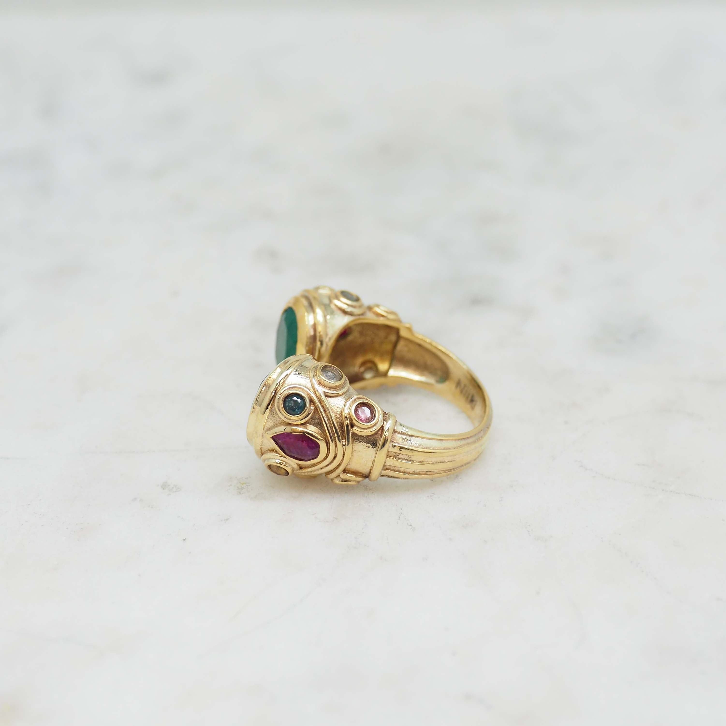 Héritage Bague - Onyx Verte