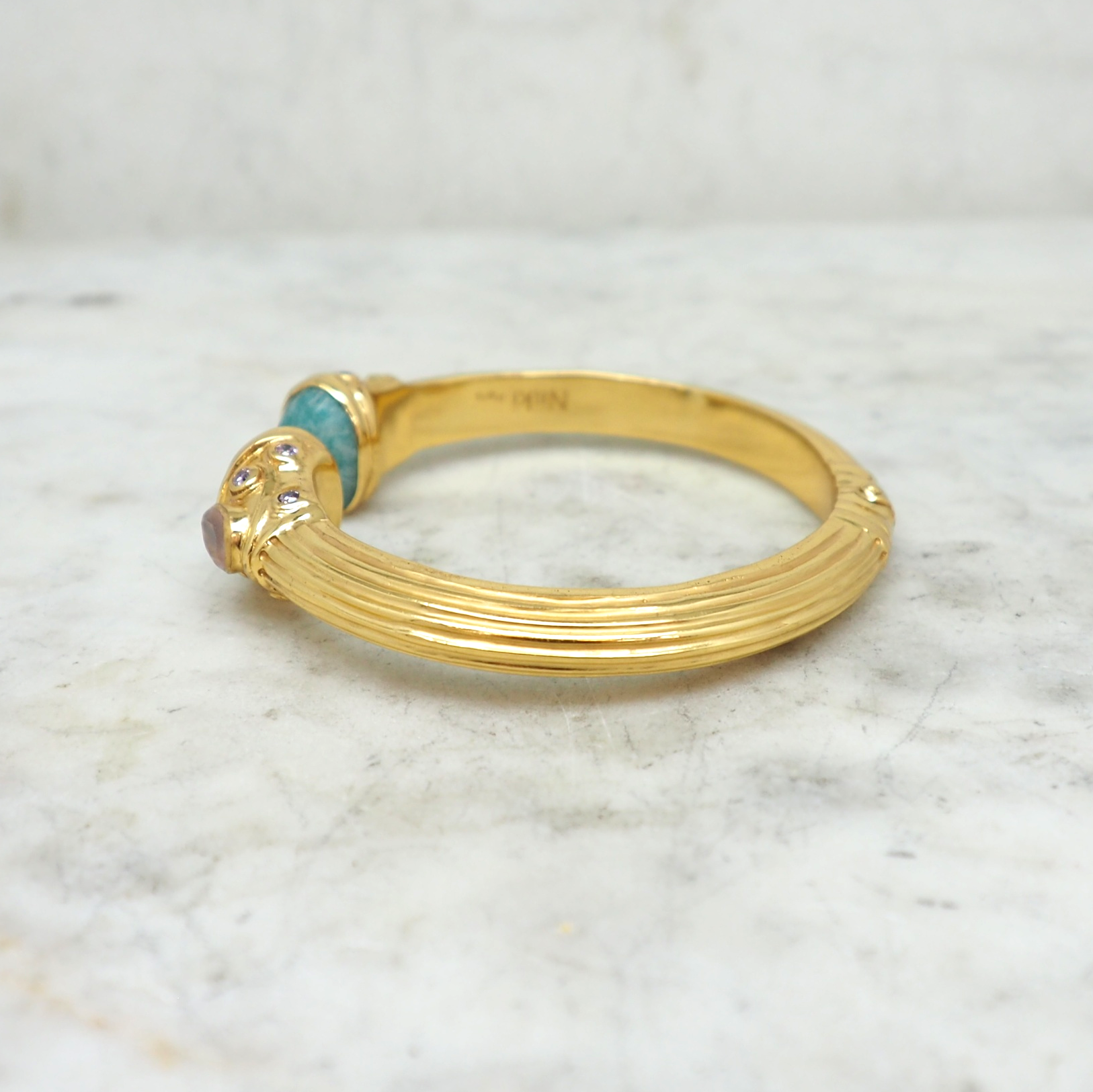 Héritage - Amazonite et Calcédoine rose
