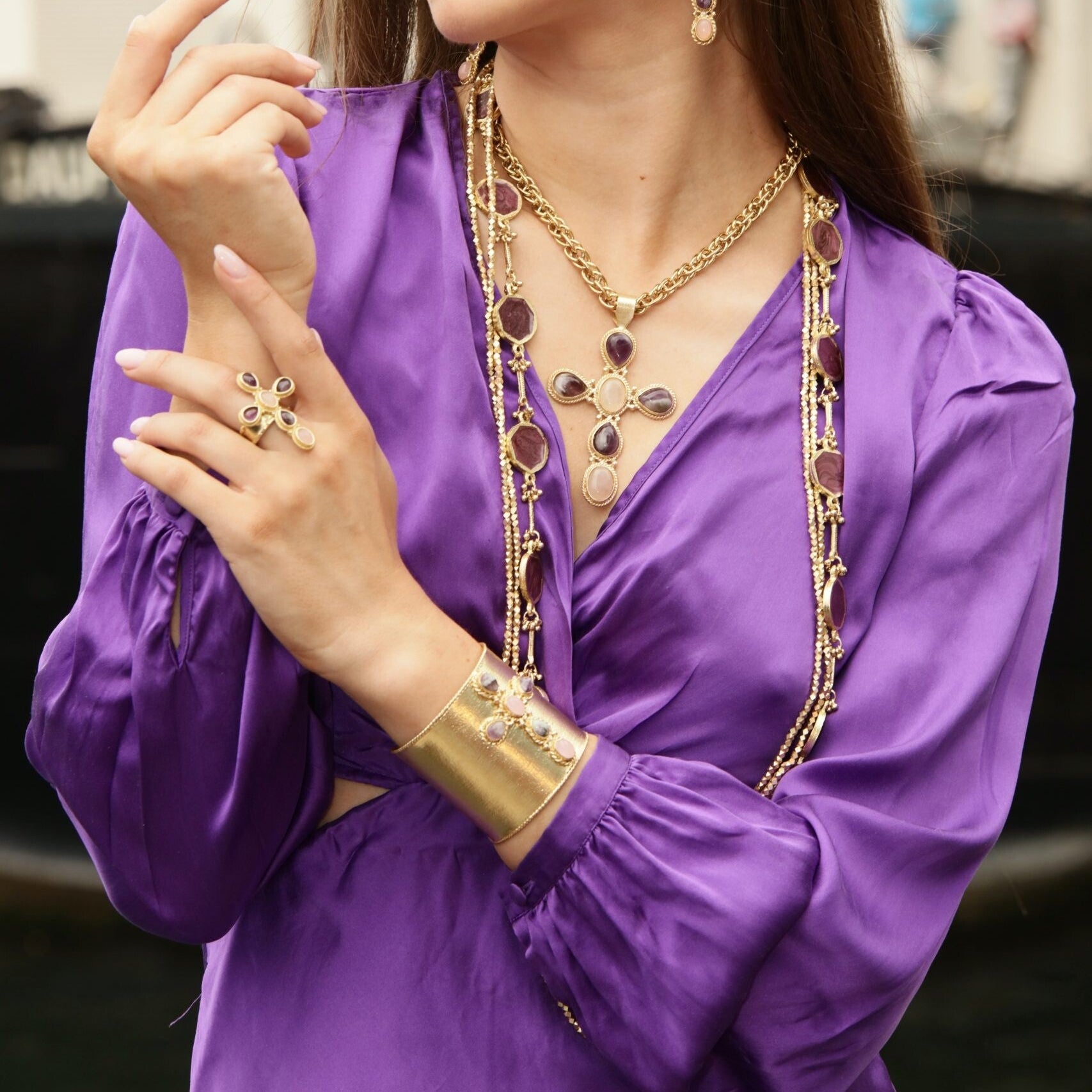 Faith - Manchette Améthyste