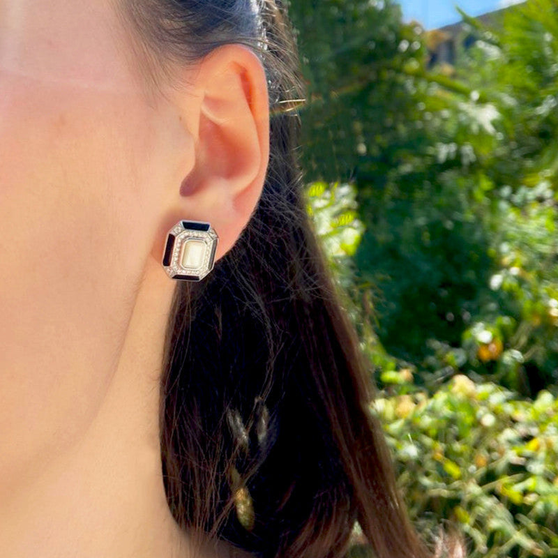 Rétro - Boucles Nacre