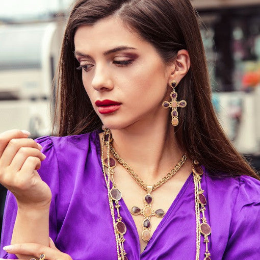 Faith - Boucles Améthyste