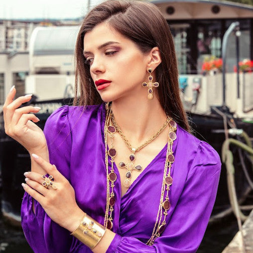 Faith - Boucles Améthyste