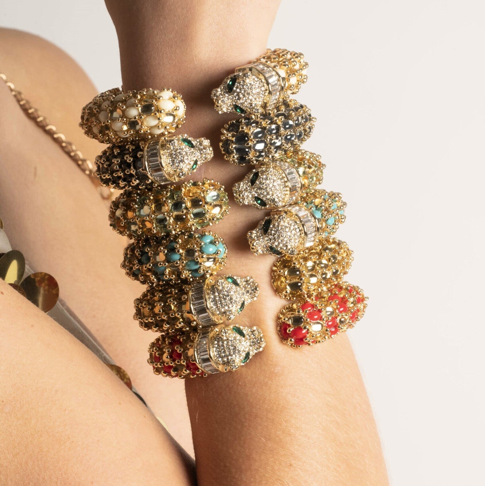 Le Jonc Tigre - Vert et Doré