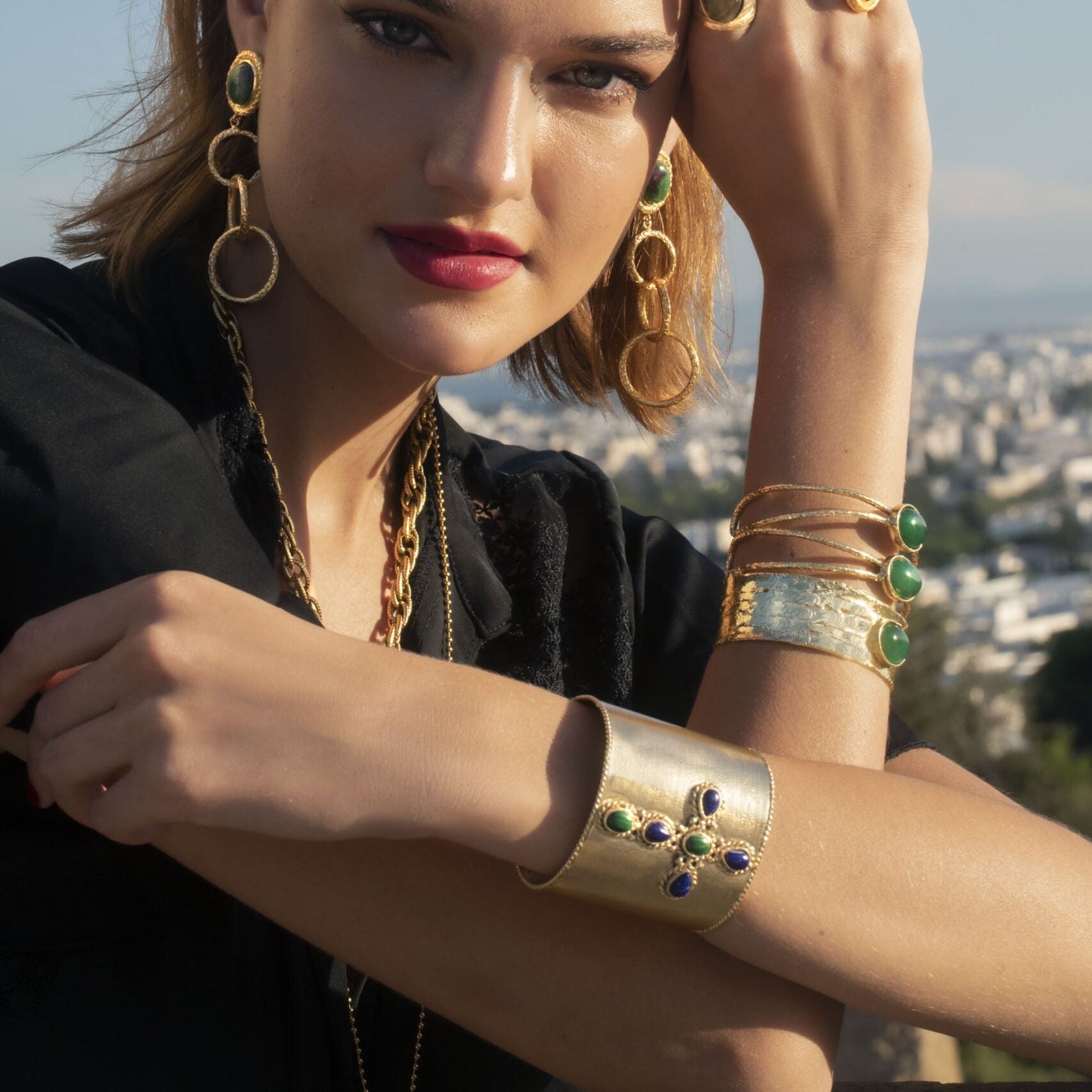 Faith - Lapis Cuff