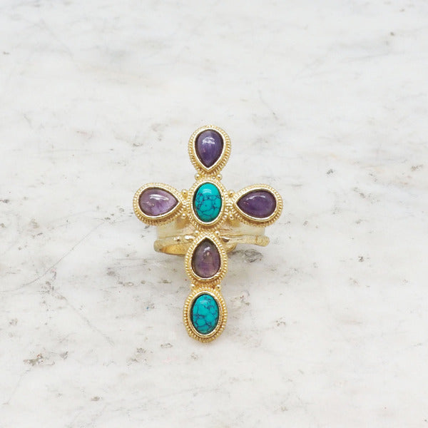 Faith - Bague Turquoise