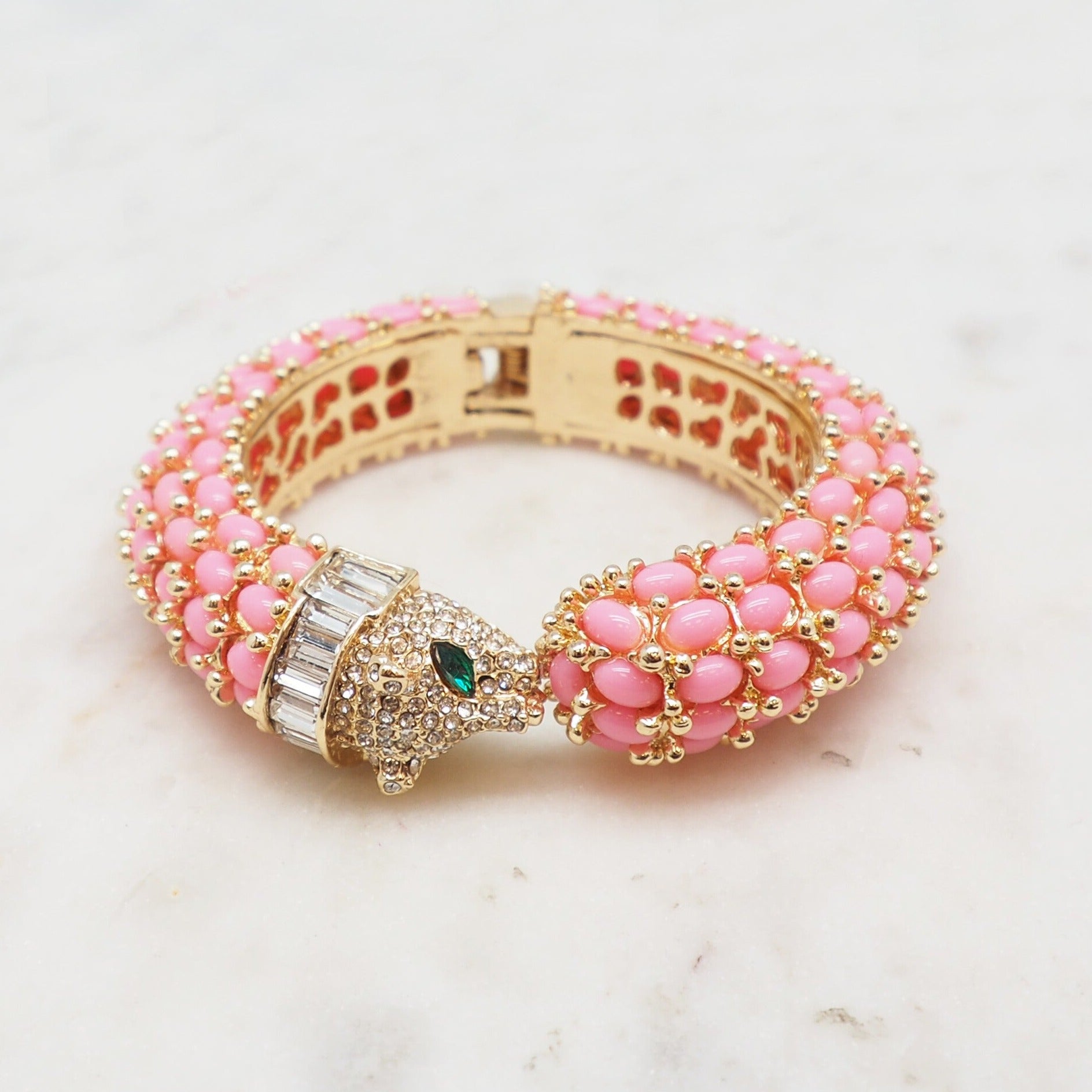 Der Tiger-Armreif – Candy Pink
