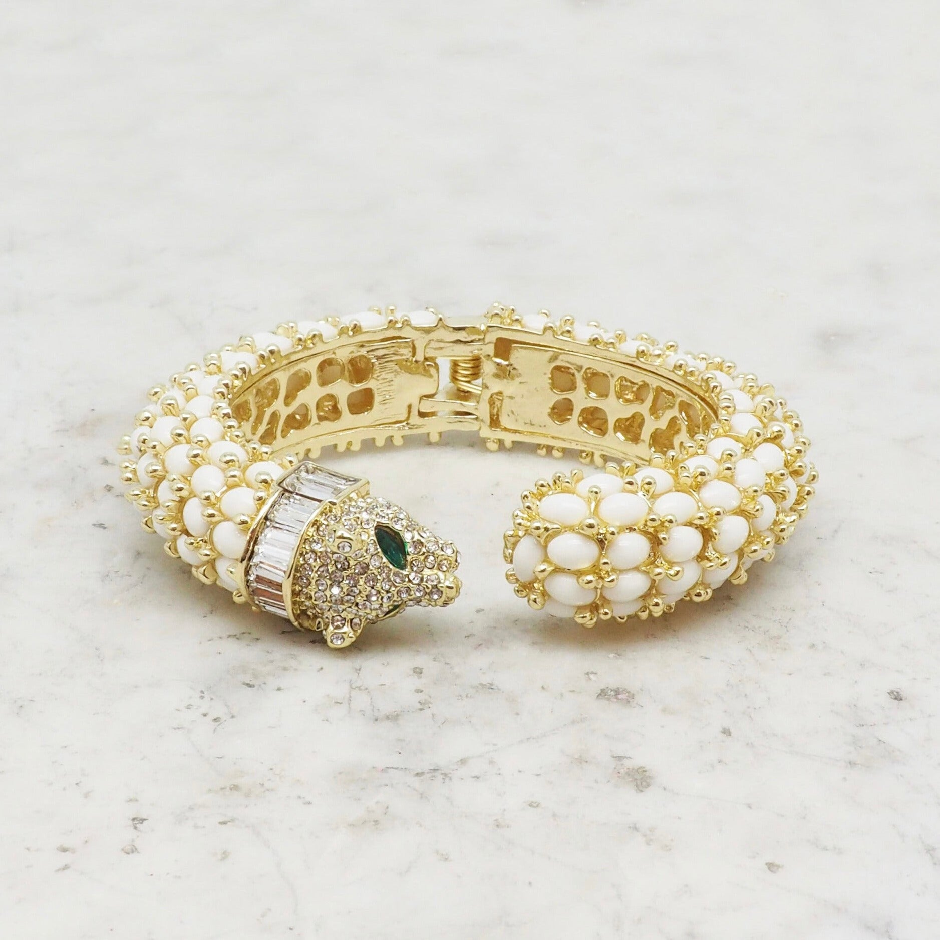 The Tiger Bangle - White