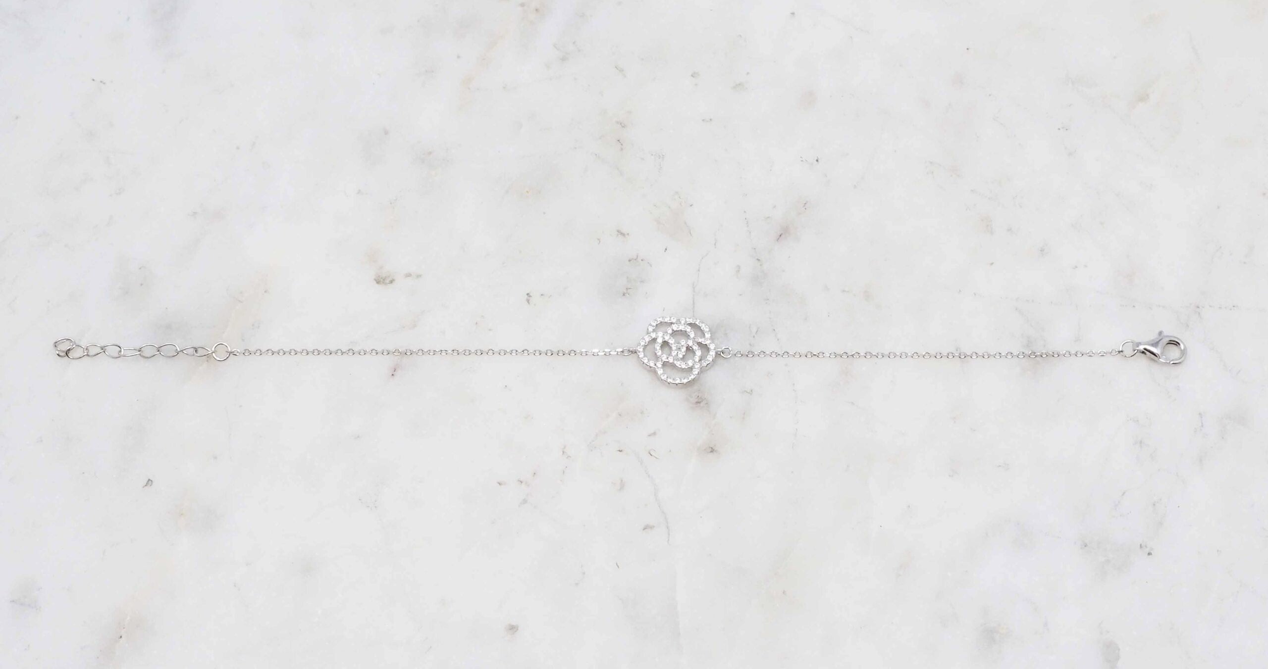 Flora - Bracelet Blanc