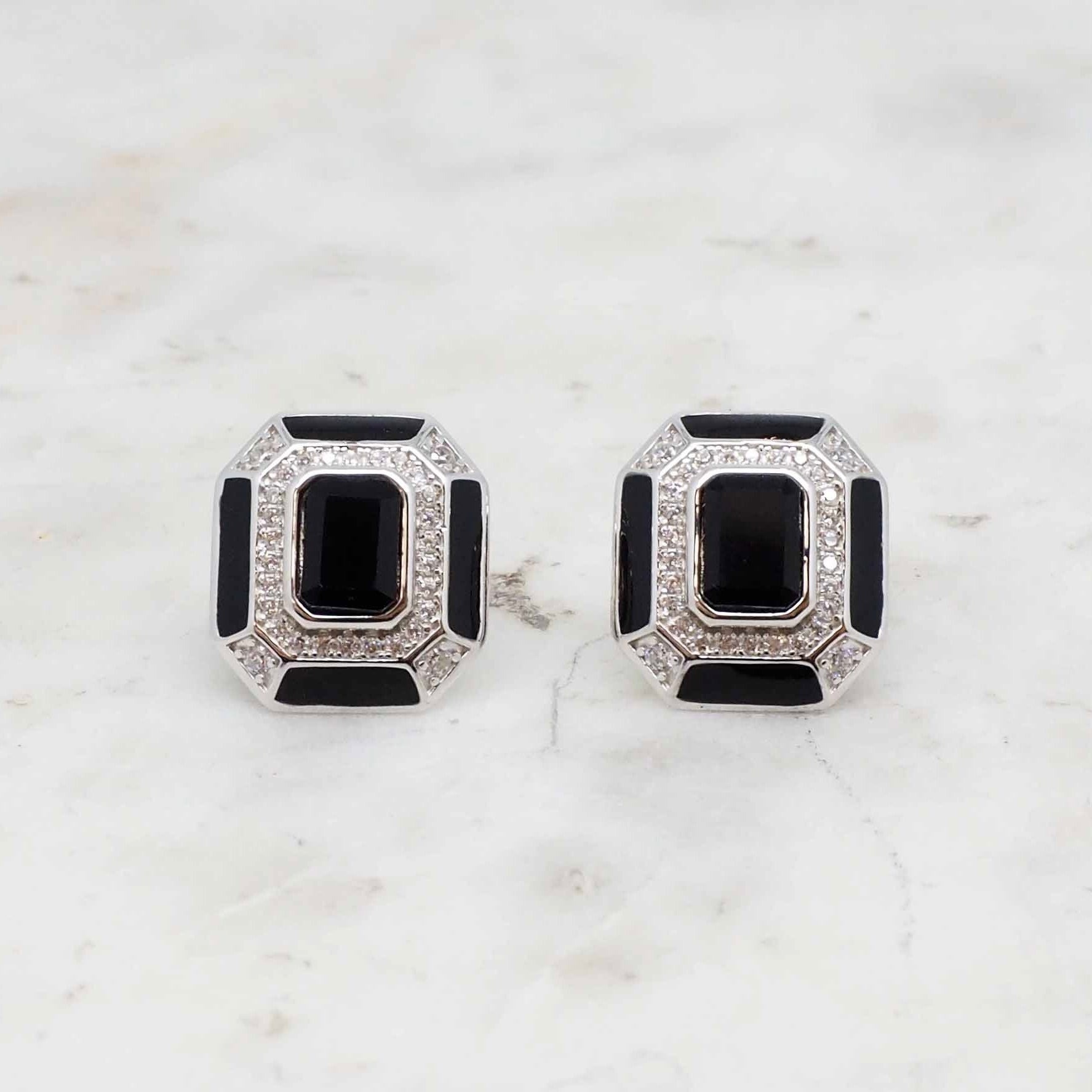 Rétro - Boucles Onyx