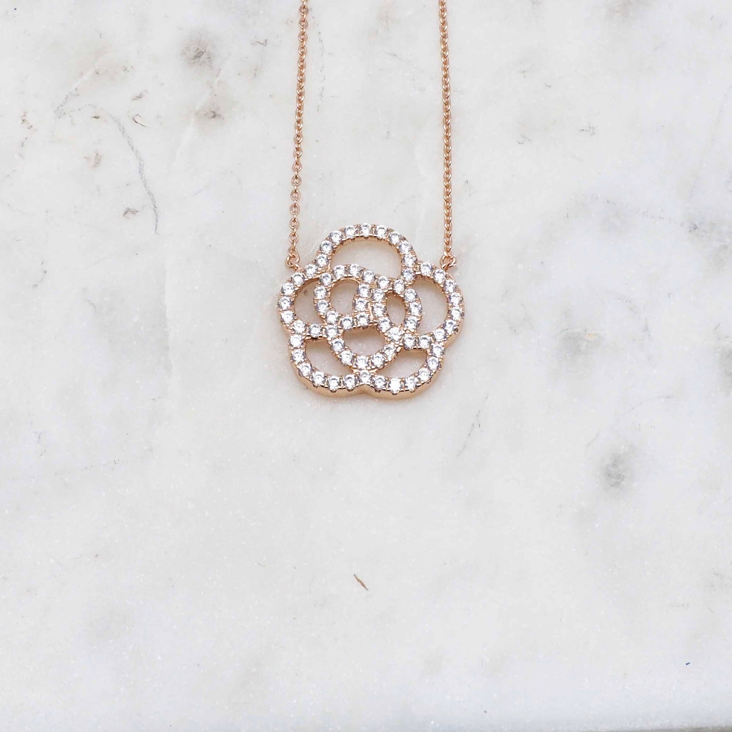 Flora - GM Pink Necklace