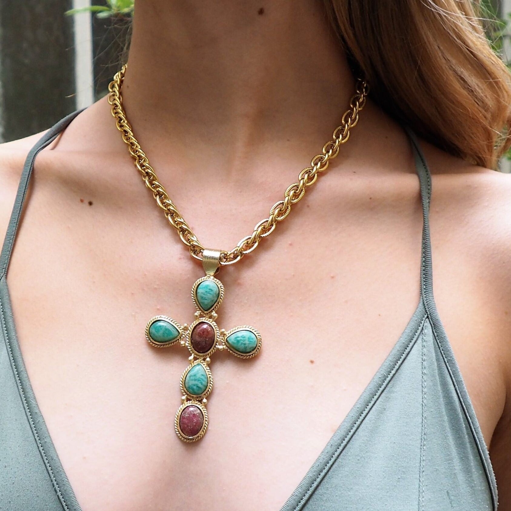 Faith - Collier Rhodonite