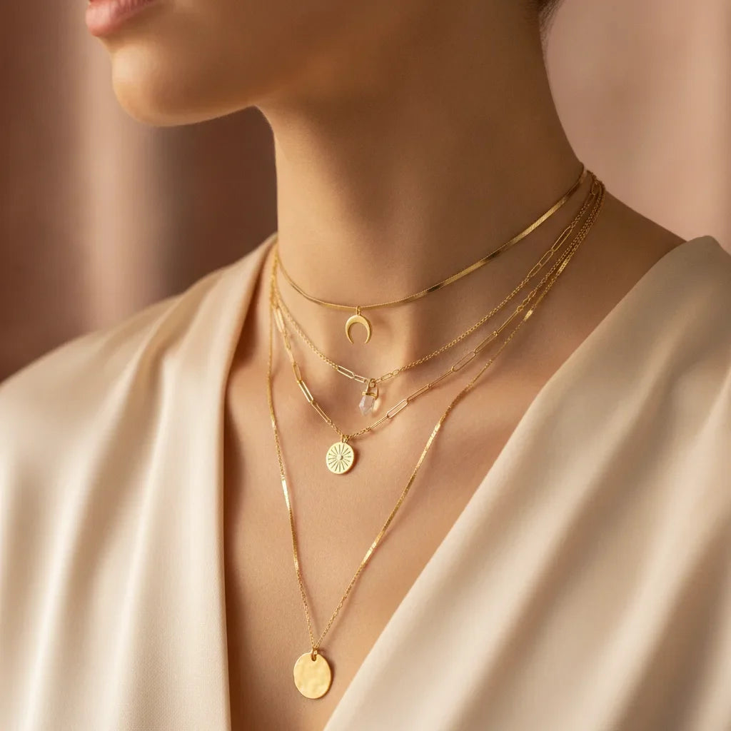 Bijoux layering colliers | guide longueurs et styles