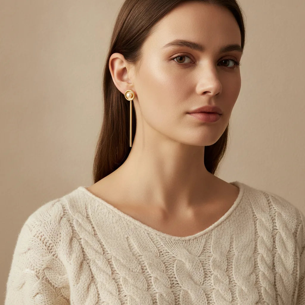 Boucles d'oreilles dépareillées, la tendance asymétrique