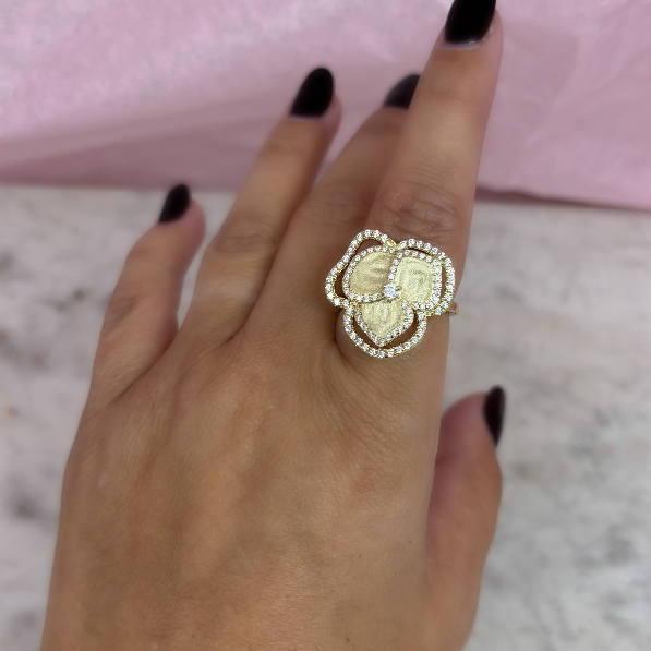 Golden Flowers - Bague