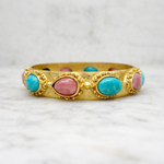 Gaïa - Rhodochrosite et Turquoise