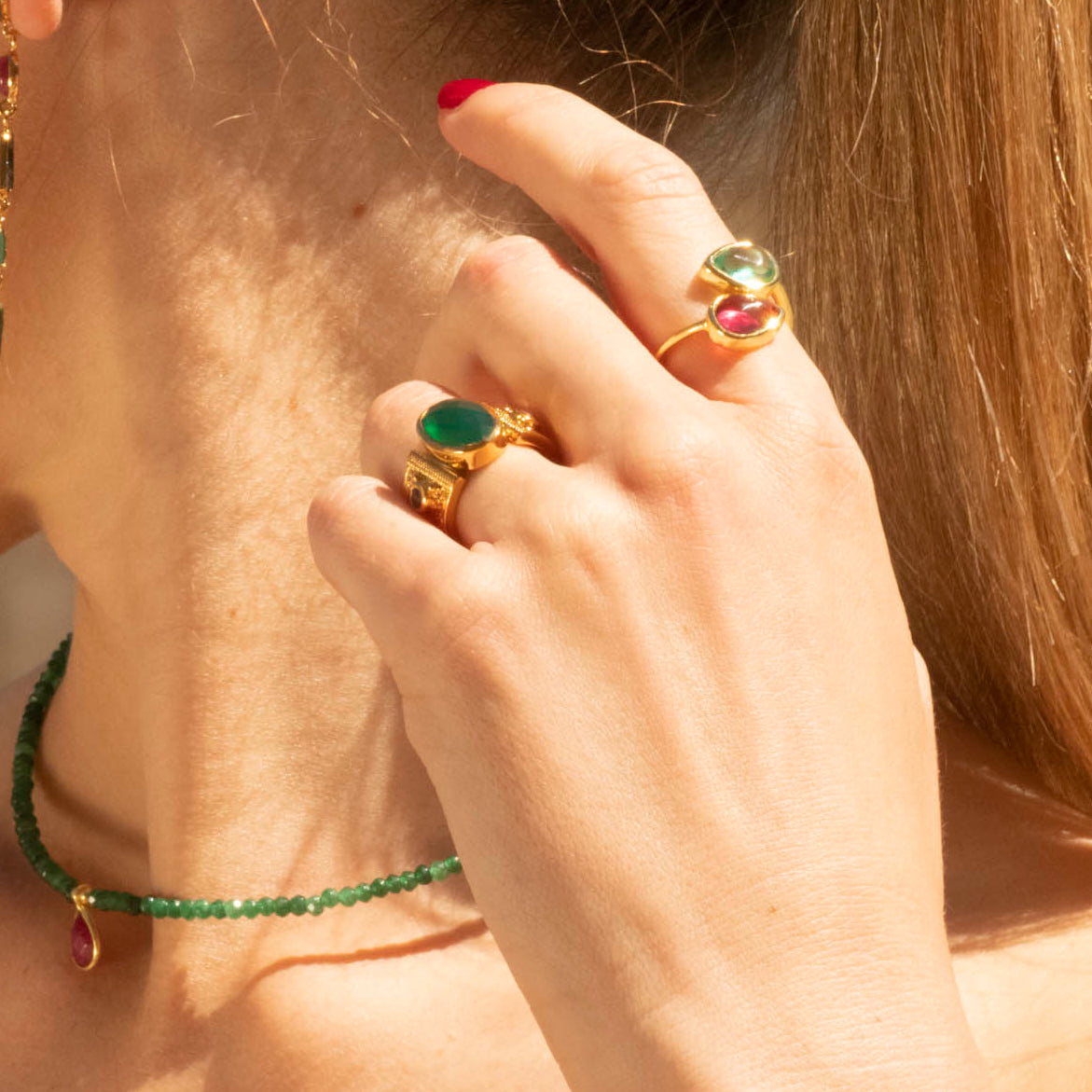 Abigail - Green onyx