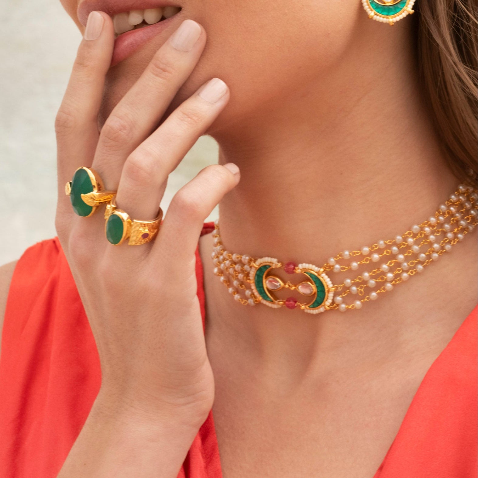 Abigail - Green onyx